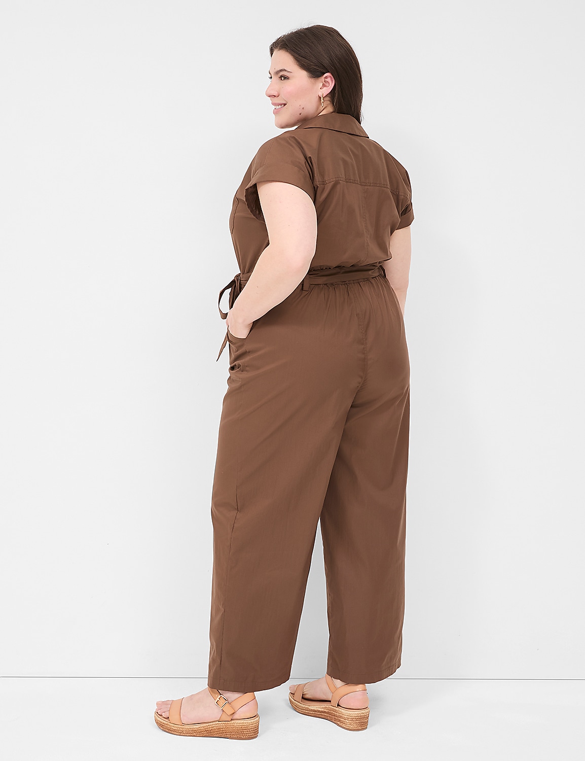 Cap-Sleeve Utility Jumpsuit Product Image 2
