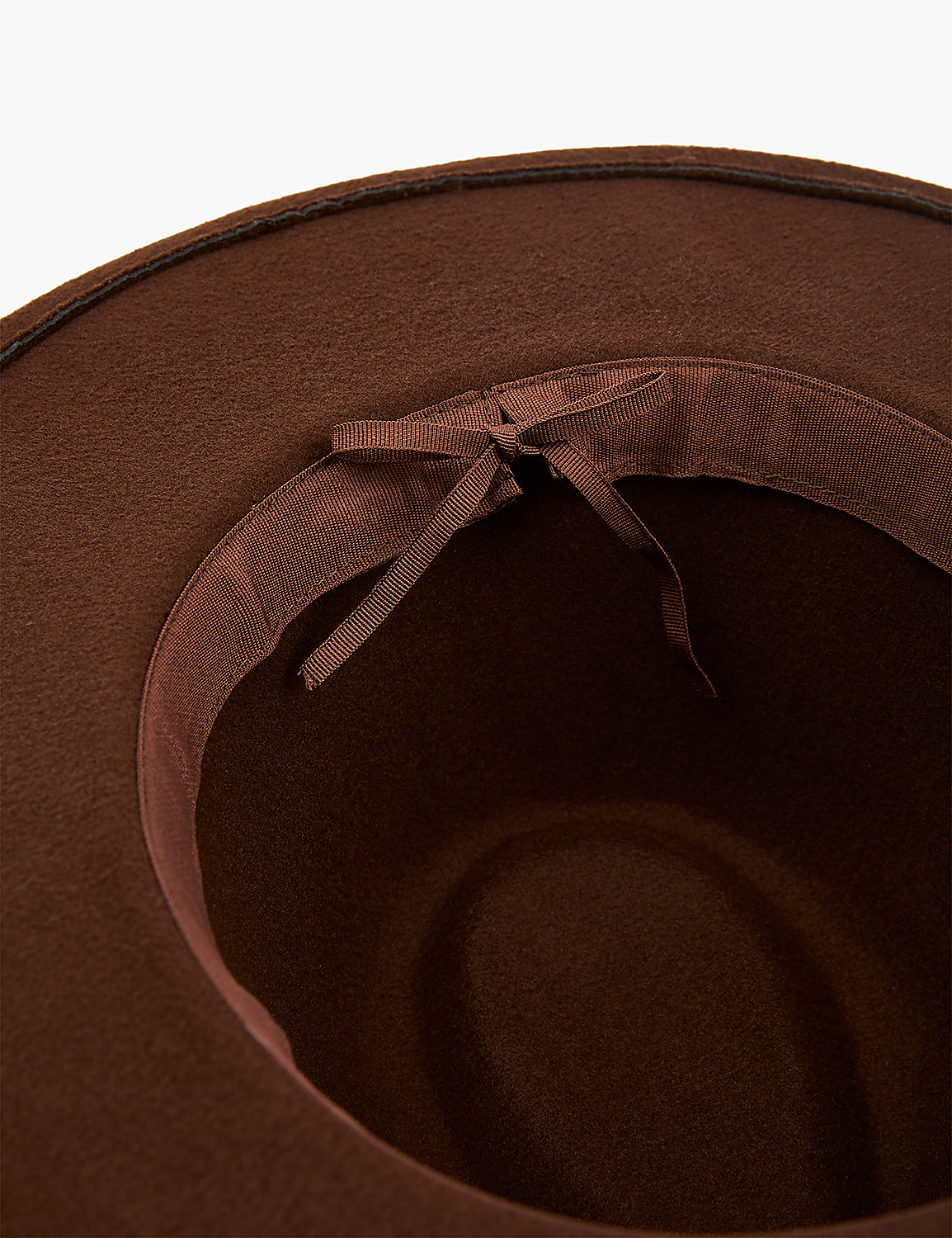 Felt Braid-Detail Fedora With Adjustable Interior Tie Product Image 2