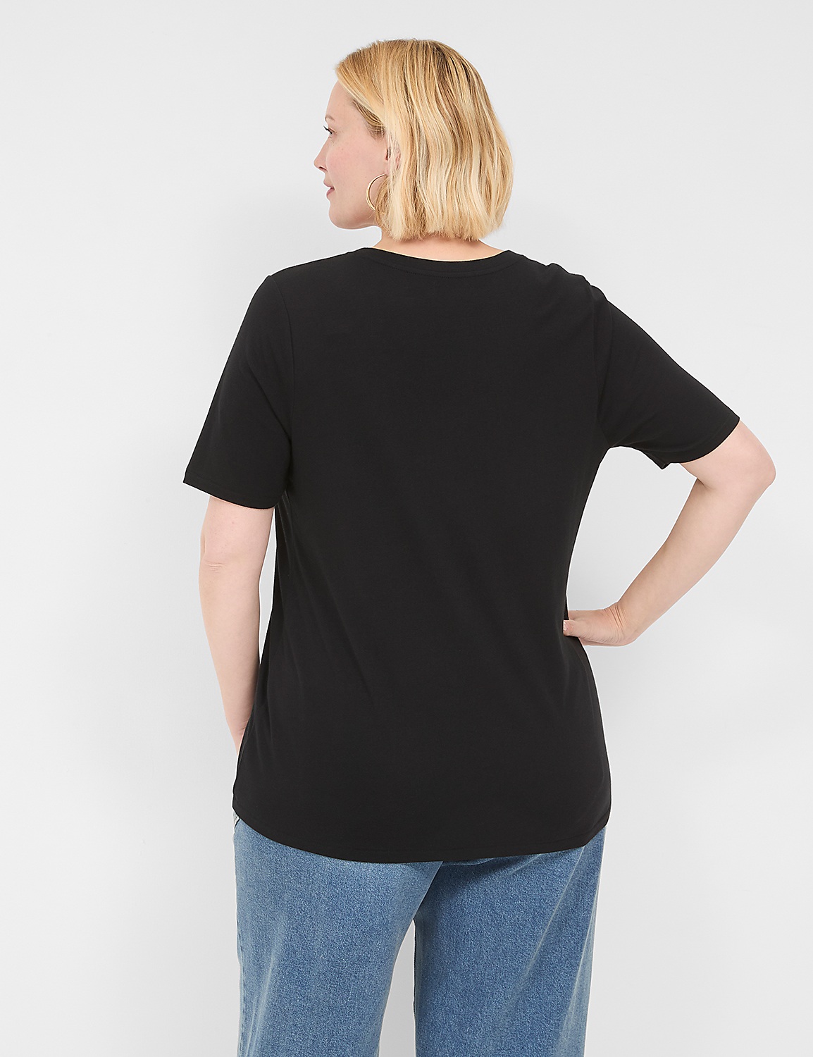 Perfect Sleeve V-Neck Tee Product Image 2