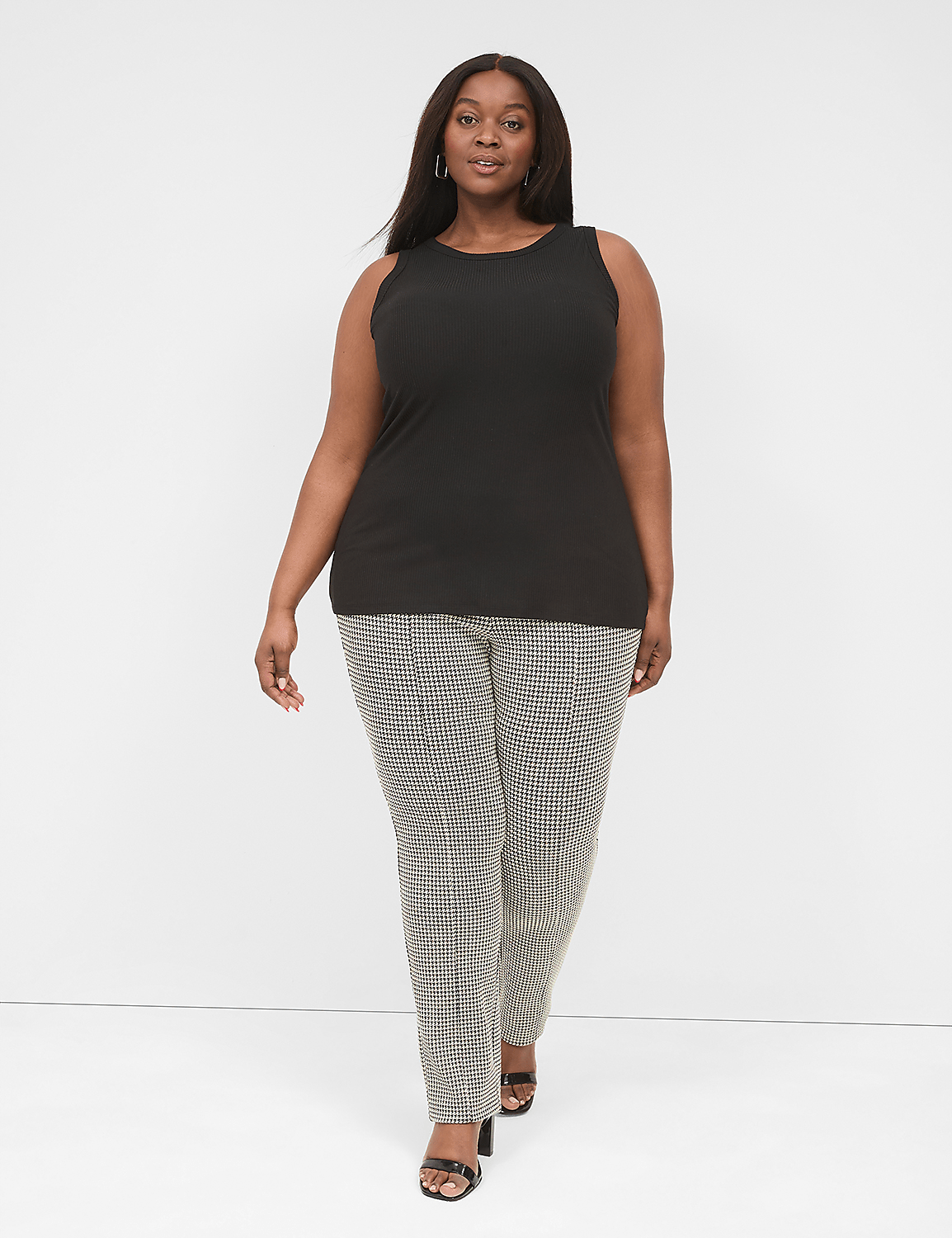 High-Neck Rib Tank Product Image 3