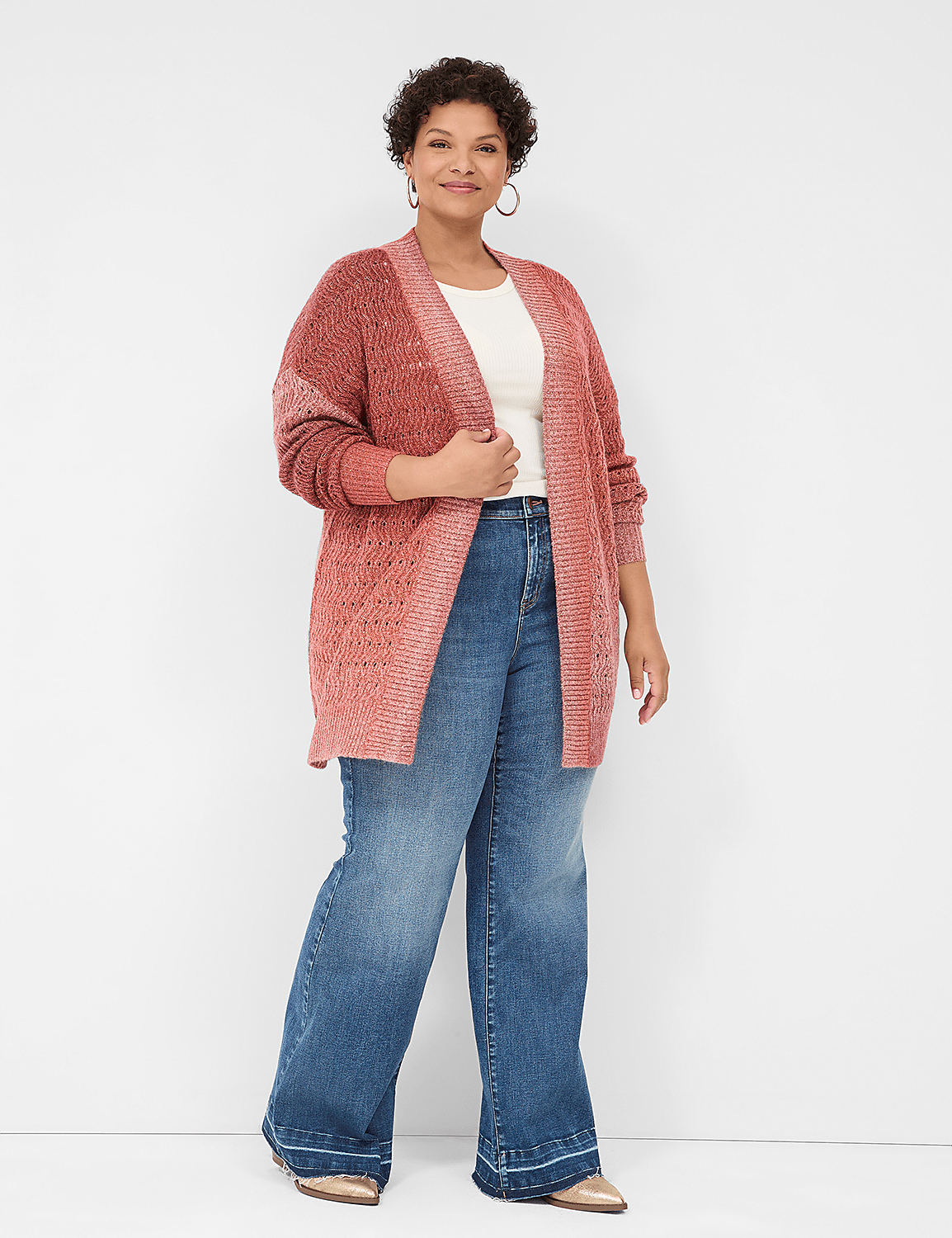 Signature Fit Raw-Hem Flare Jean Product Image 3