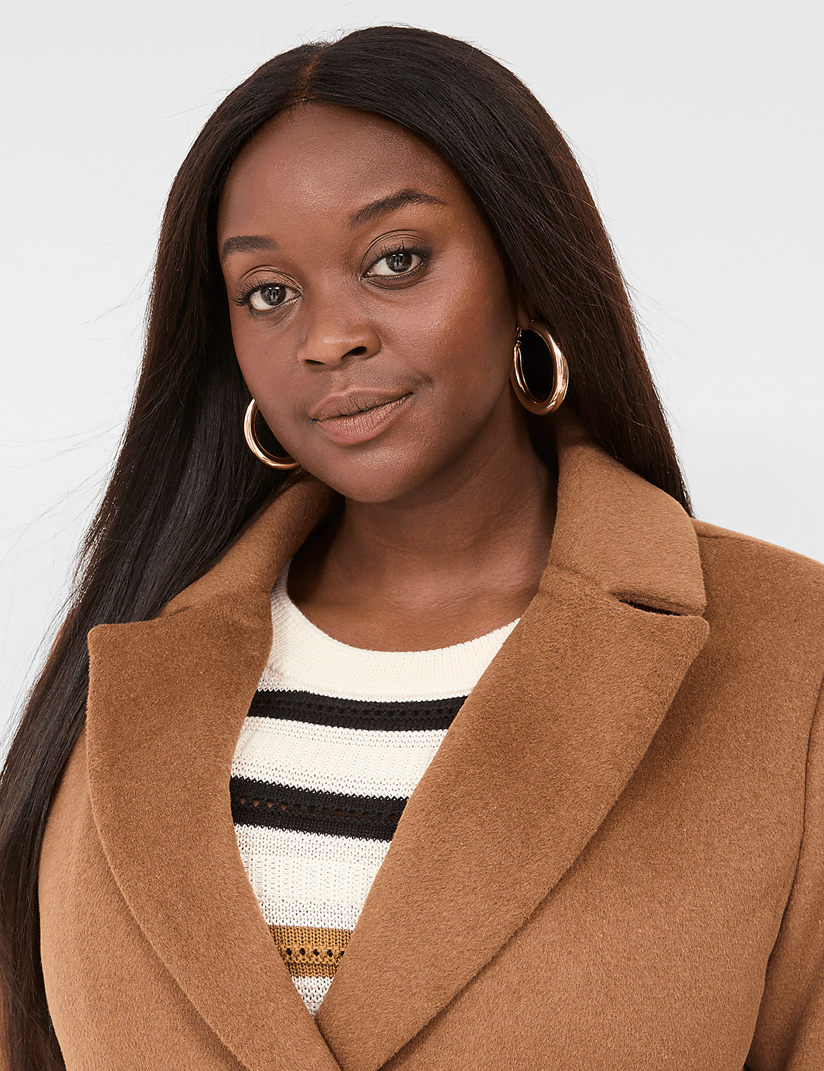 Double-Breasted Wool Blend Coat Product Image 3