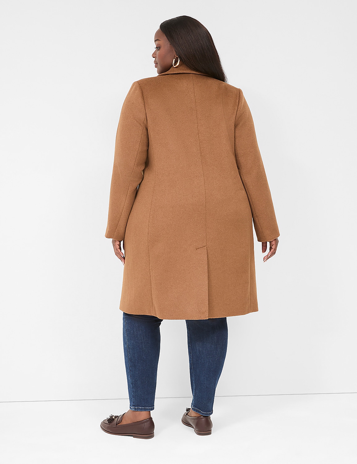 Double-Breasted Wool Blend Coat Product Image 2