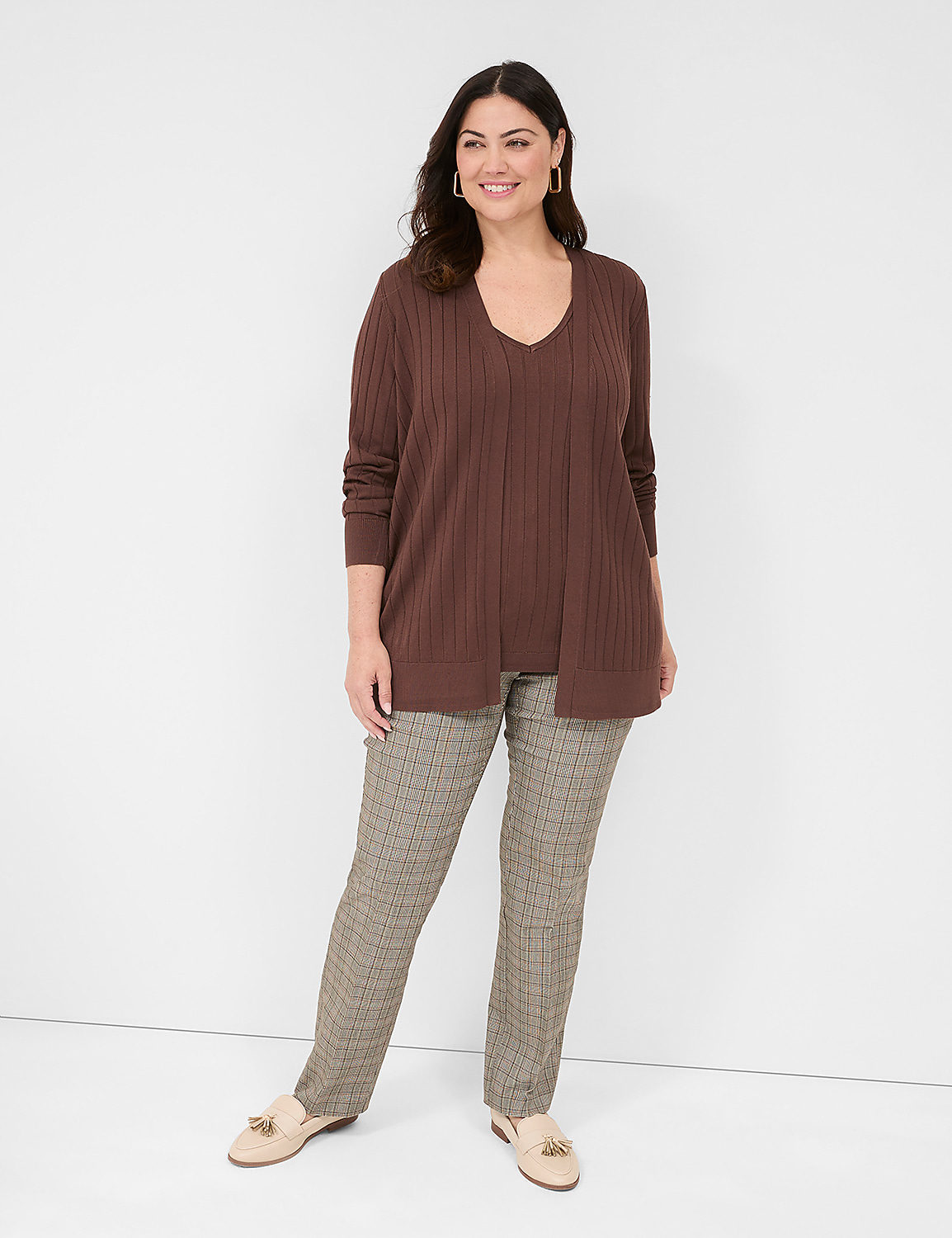 Classic Long Sleeve Open Front Wide | LaneBryant