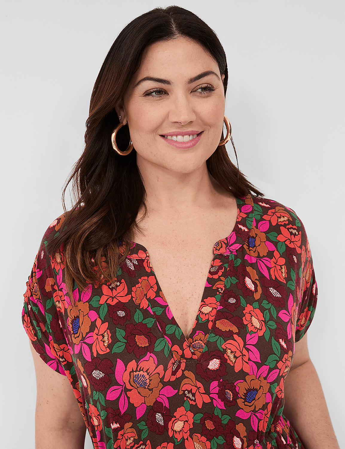 Shirred-Shoulder Tie-Waist Jersey Midi Dress Product Image 3