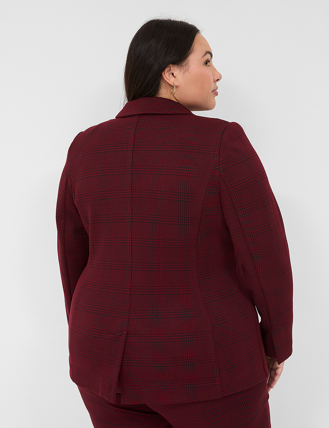 Ponte Single-Button Blazer Product Image 2