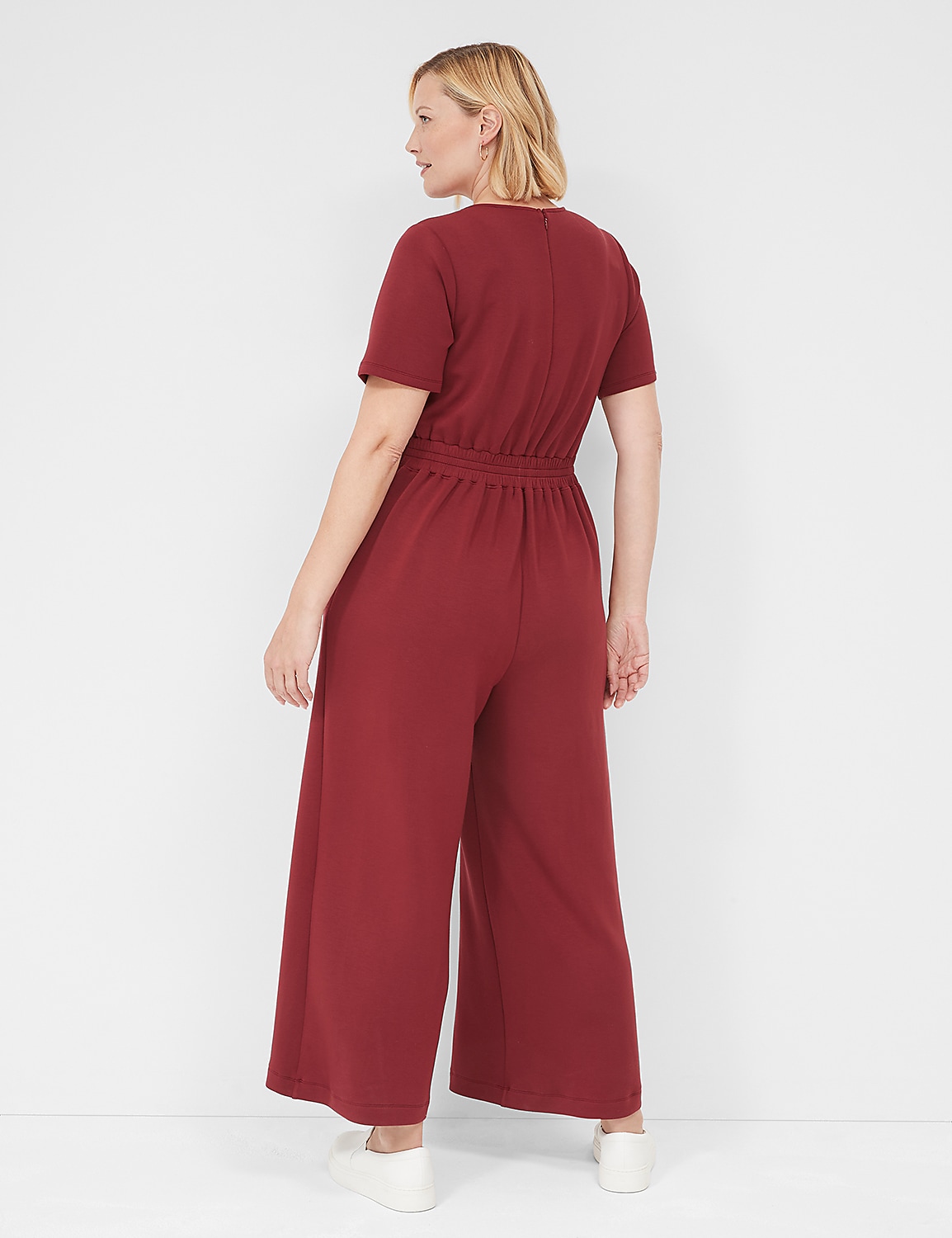 Journey Perfect Sleeve Wide Leg Jumpsuit Product Image 2