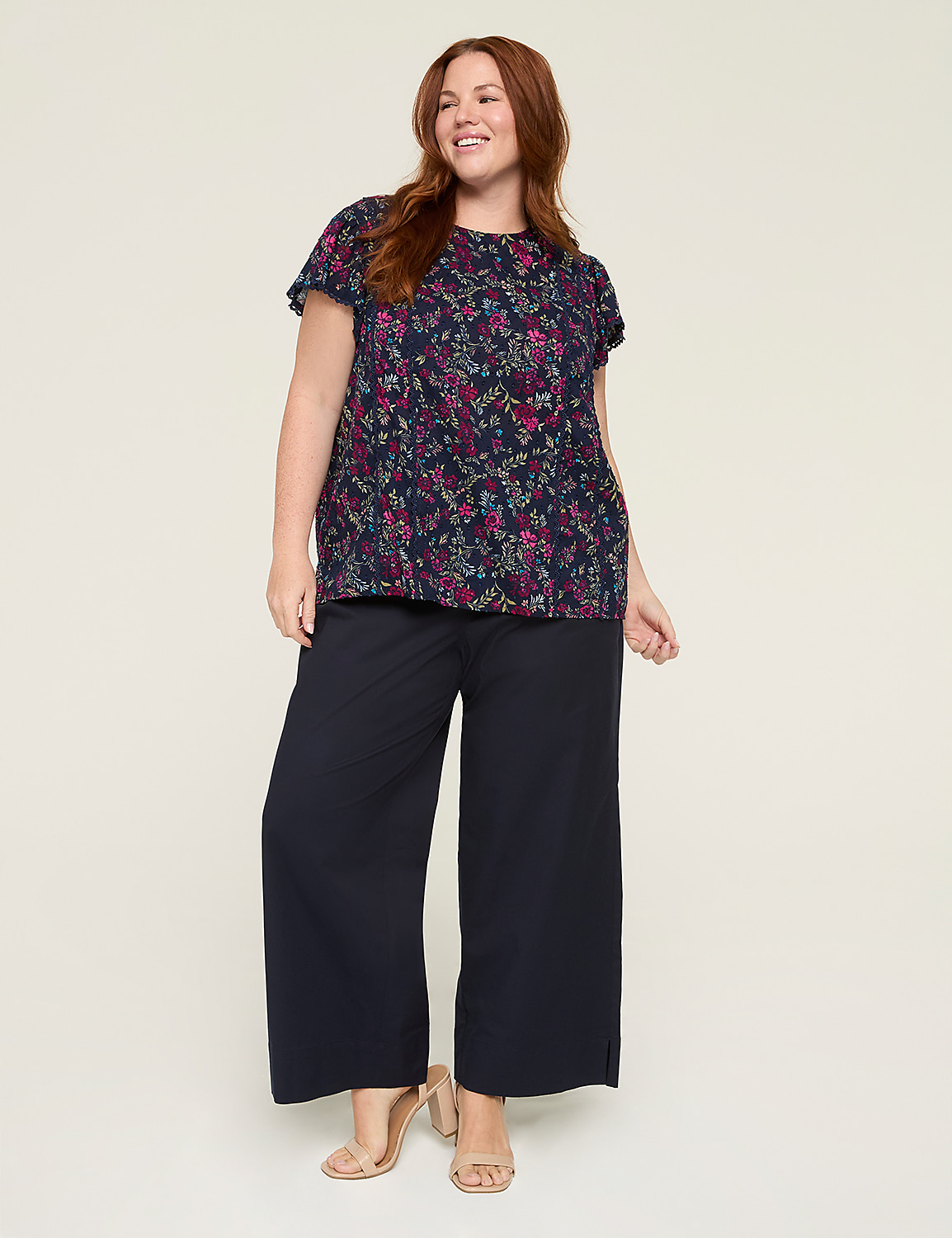 Pull-On Wide Leg Soft Pants Product Image 3