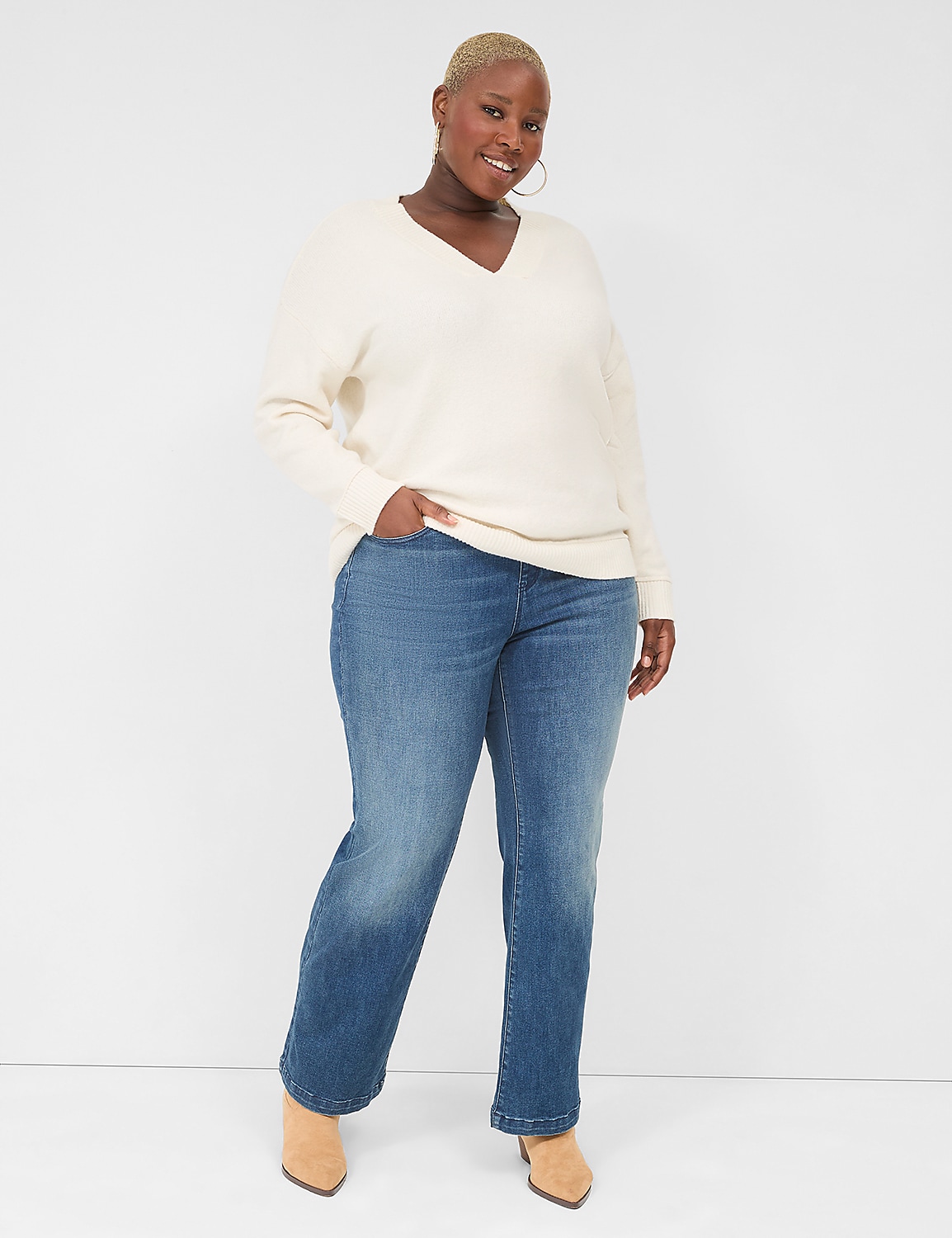 V-Neck Sweater Product Image 3