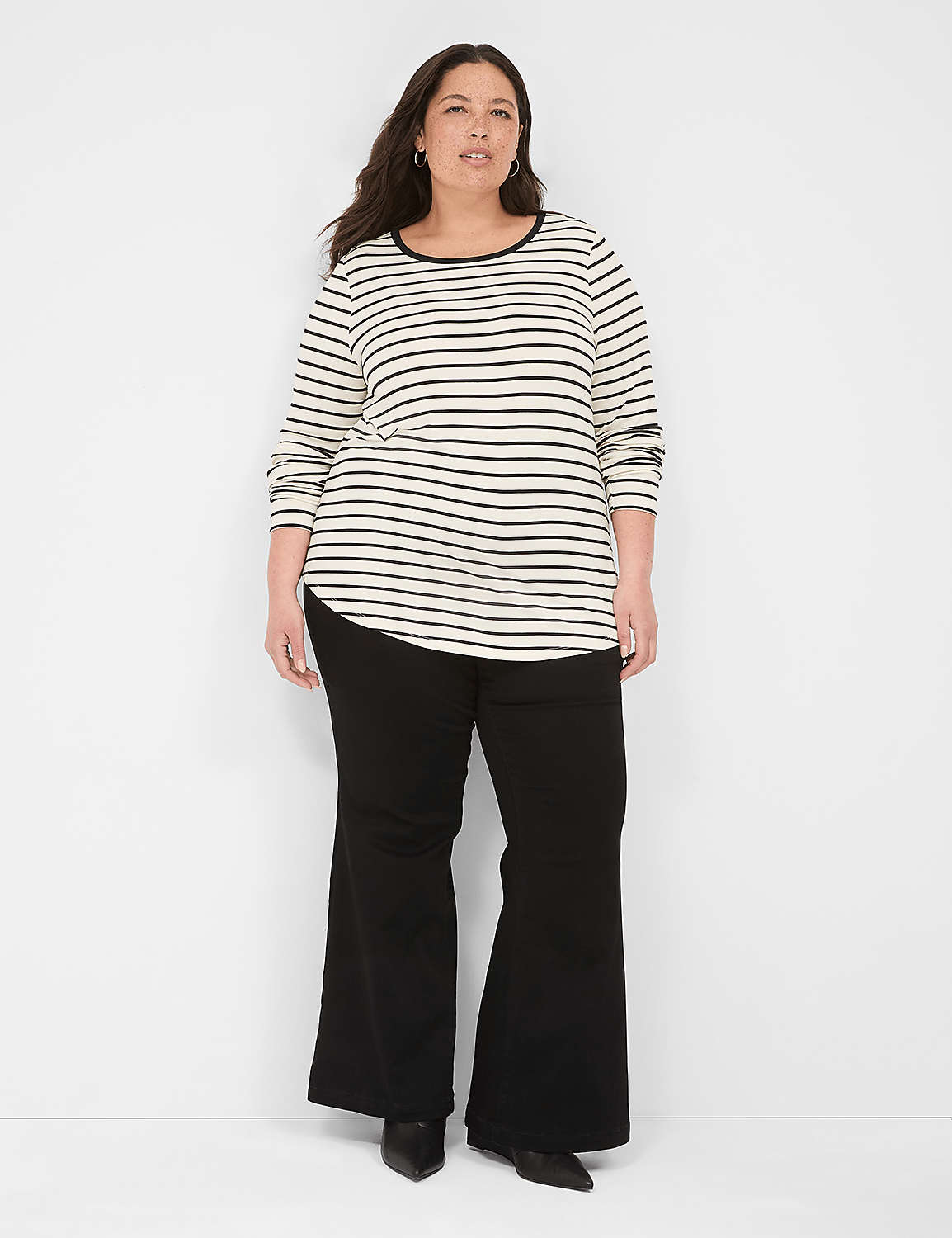 Pull-On Fit High-Rise Flare Jean Product Image 3