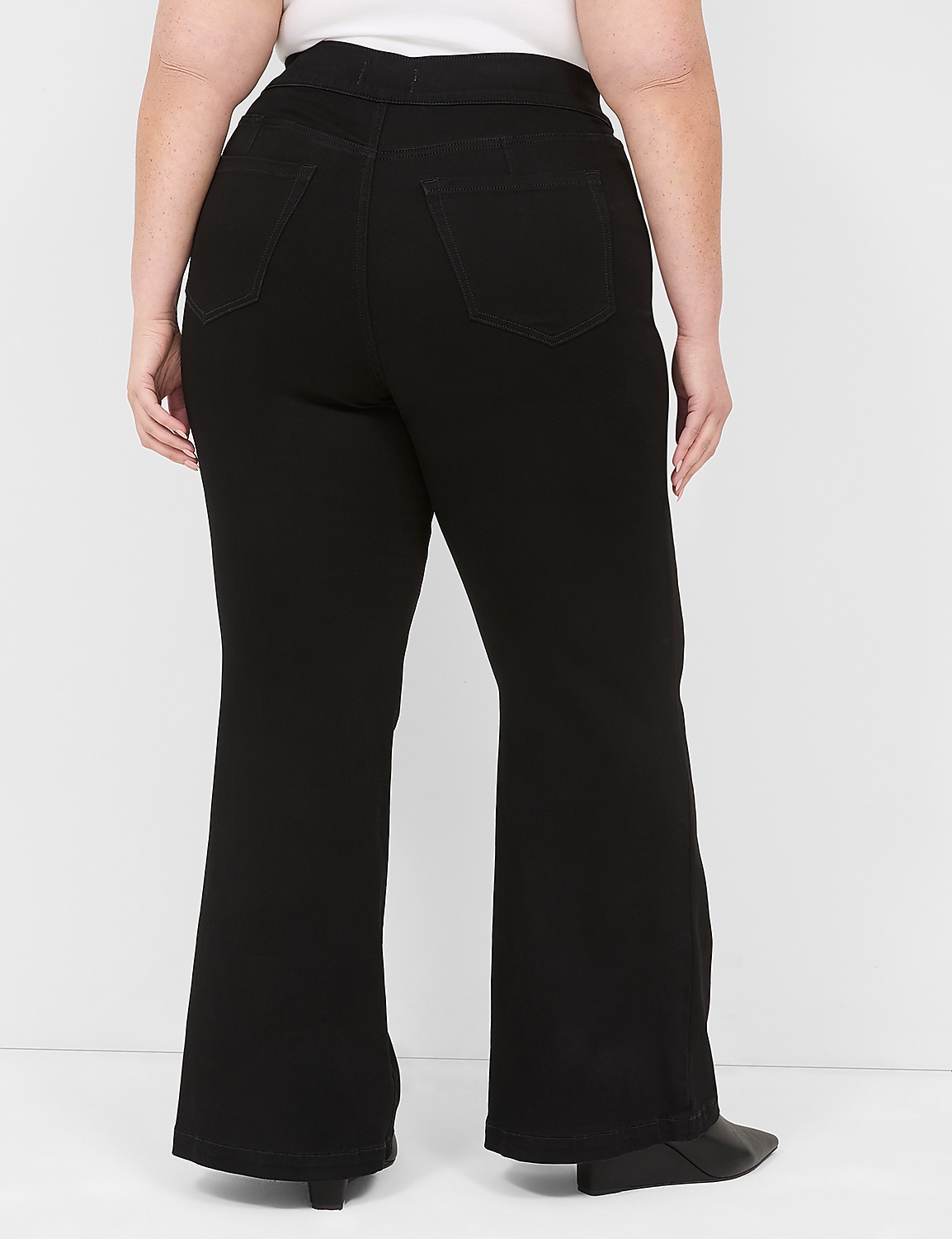 Pull-On Fit High-Rise Flare Jean Product Image 2