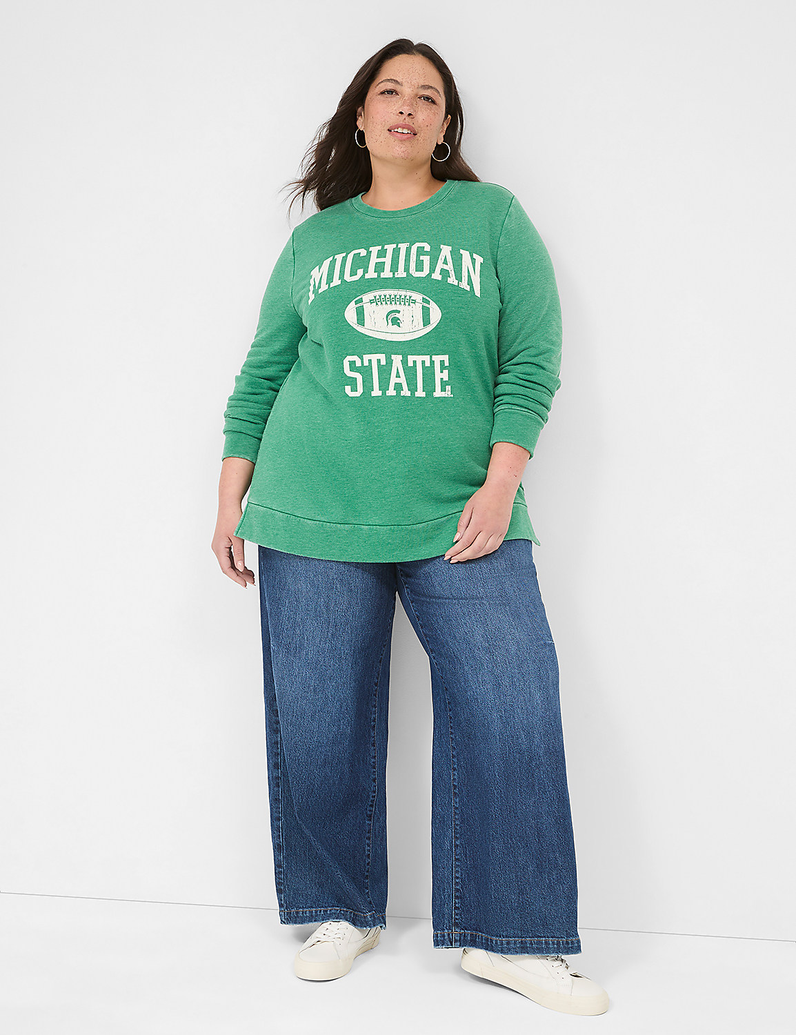 Michigan State Crew-Neck Graphic Sweatshirt Product Image 3