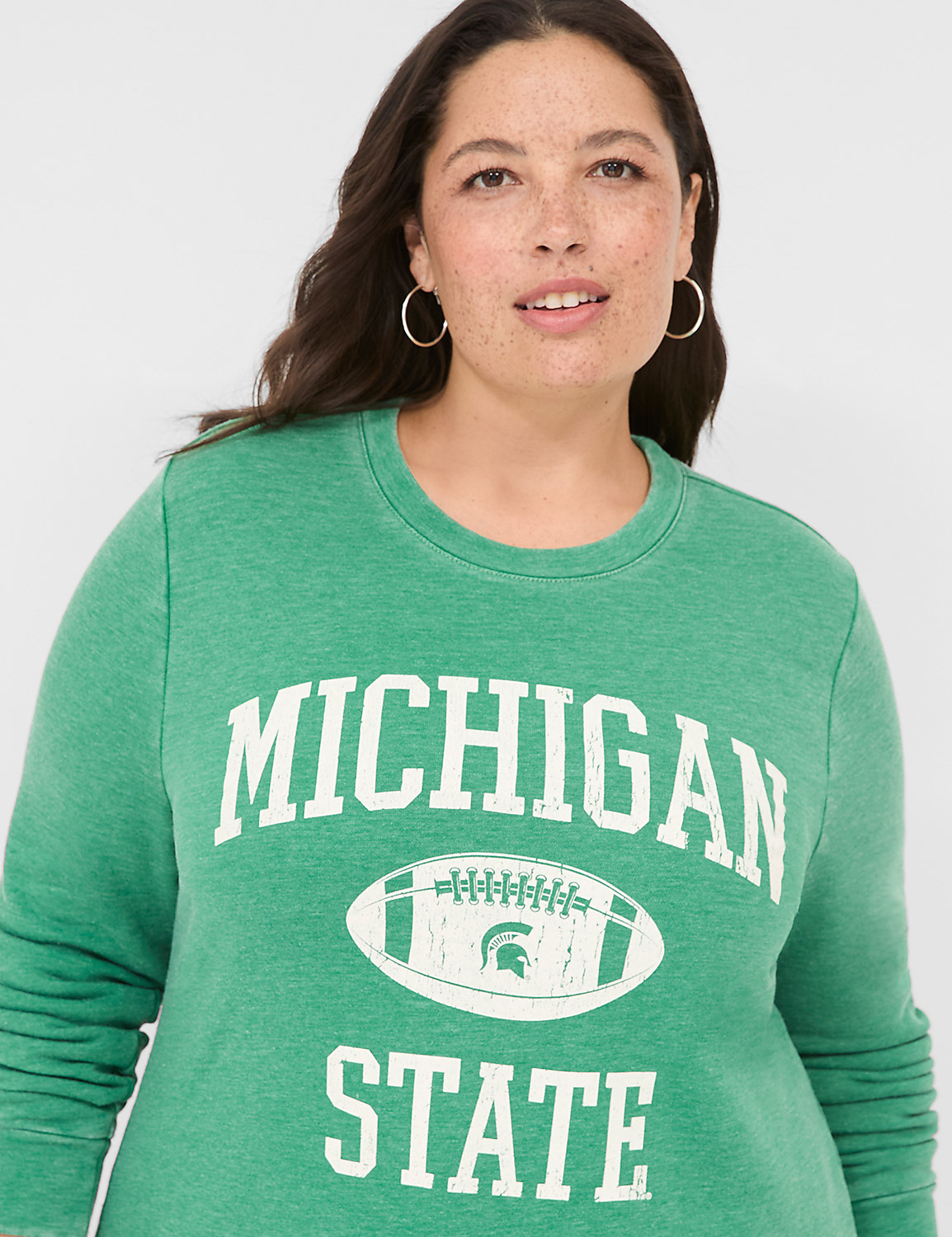 Michigan State Crew-Neck Graphic Sweatshirt Product Image 4