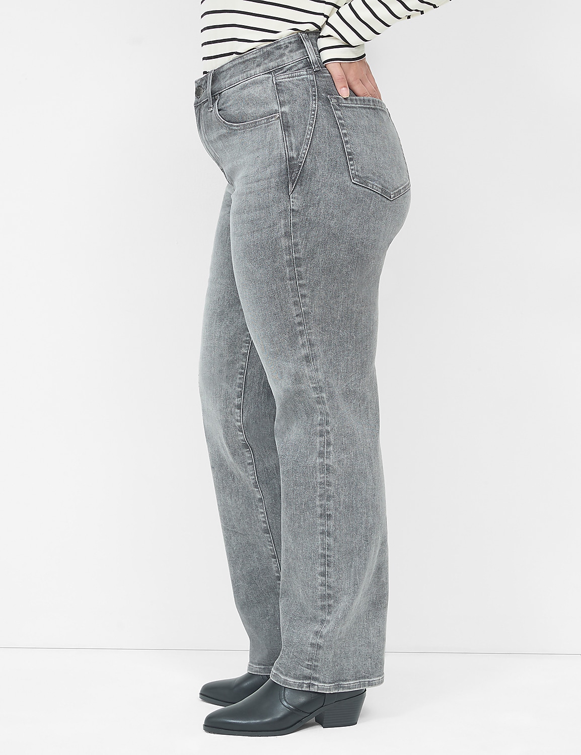 Signature Fit High-Rise Relaxed Boot Jean Product Image 4
