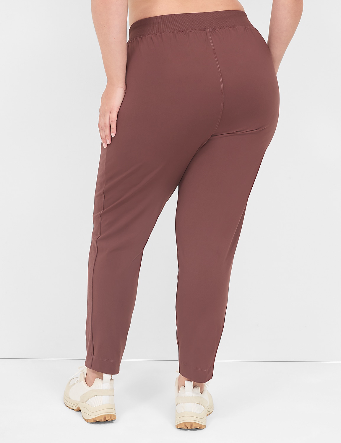 LIVI Mid Rise Knit Interlock Ankle | LaneBryant