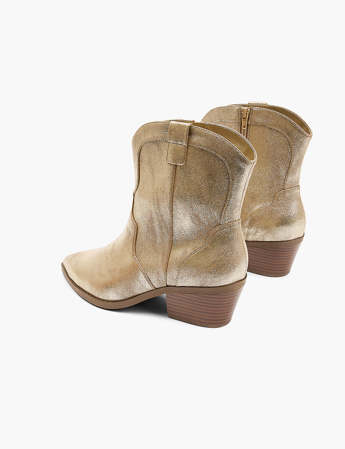 Dream Cloud Metallic Western Ankle Boot Product Image 2