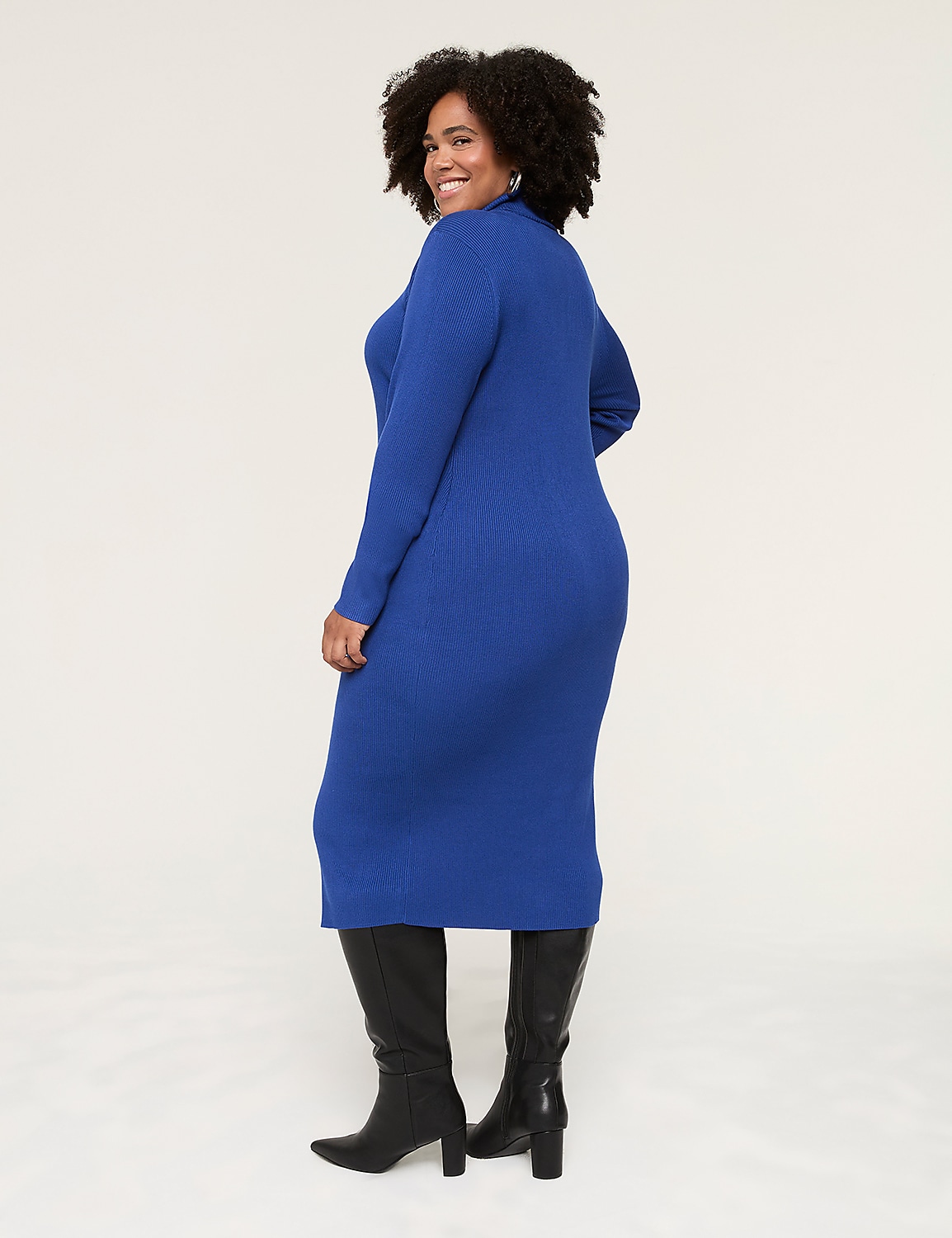 ribbed bodycon midi sweater dress Mable Pauline Taupe Ribbed Bodycon Midi Dress - Size S