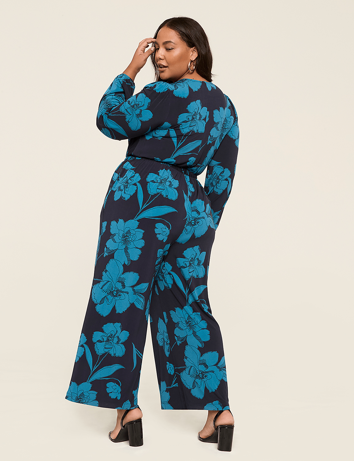 Shirred-Shoulder Jersey Jumpsuit Product Image 5
