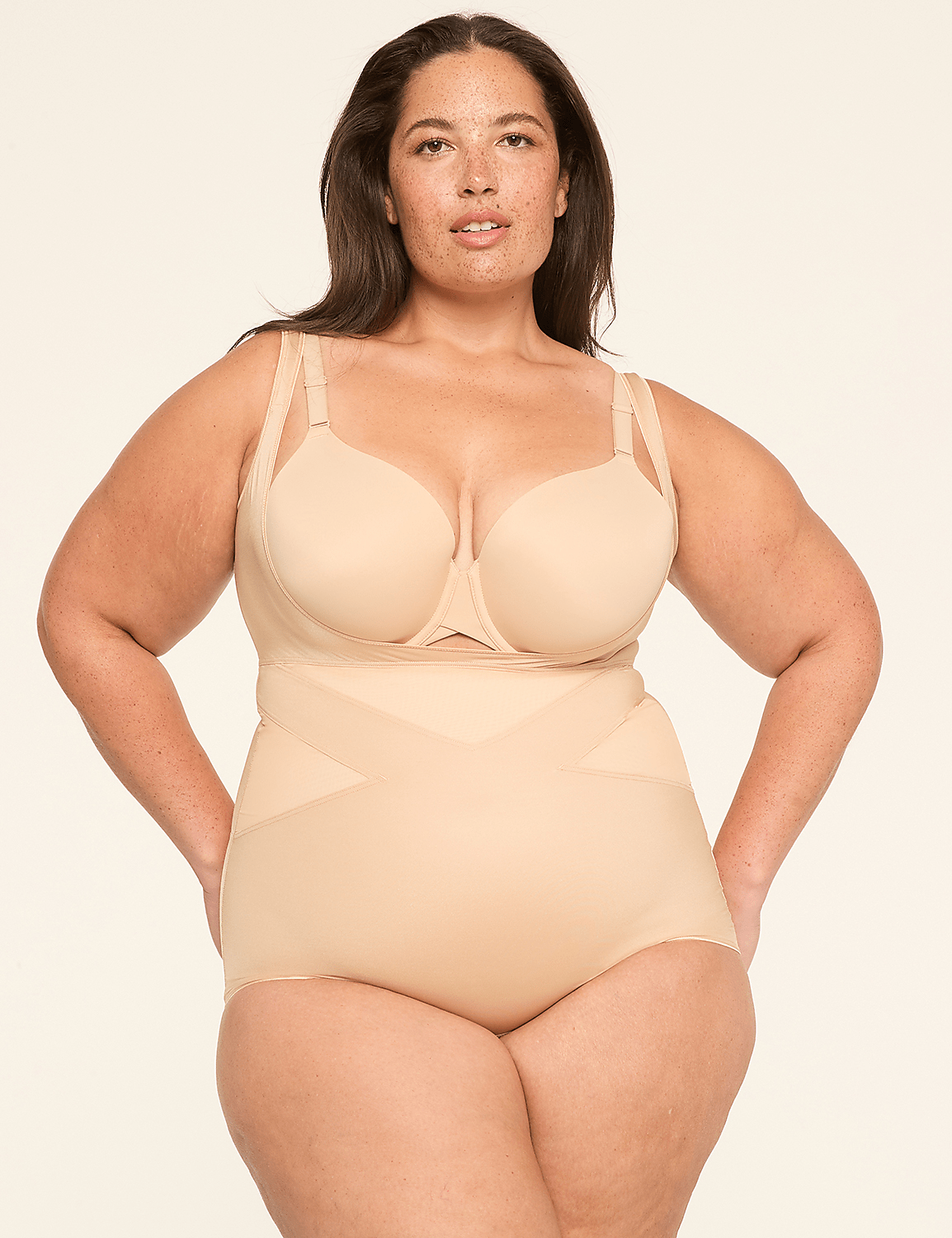 Firm Contouring Open-Bust Bodysuit Product Image 1