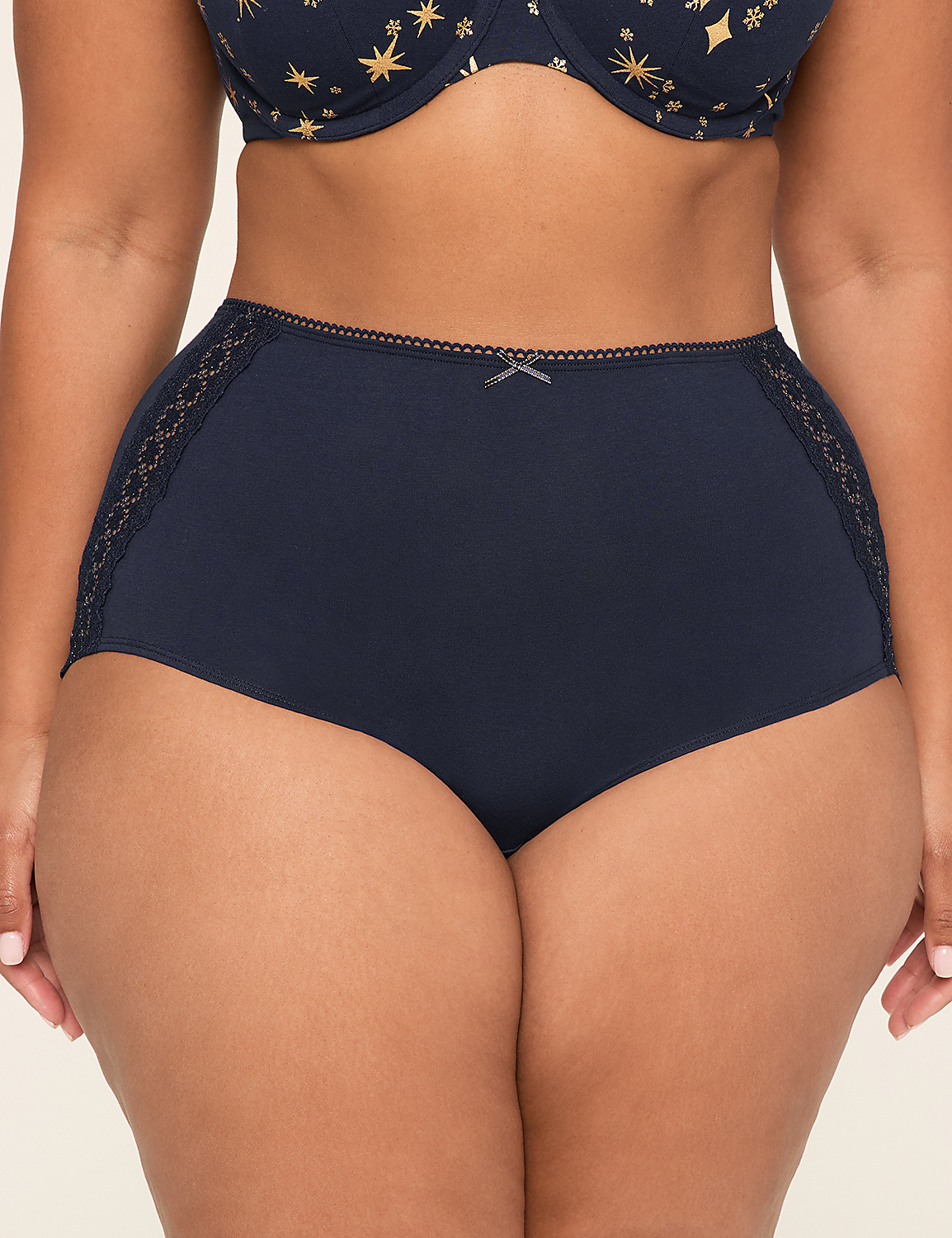 Cotton Full Brief Panty With Lace Back - thumbnail 7