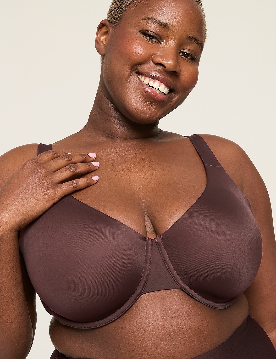 Smart Lift&trade; Unlined Full Coverage Bra Product Image 1
