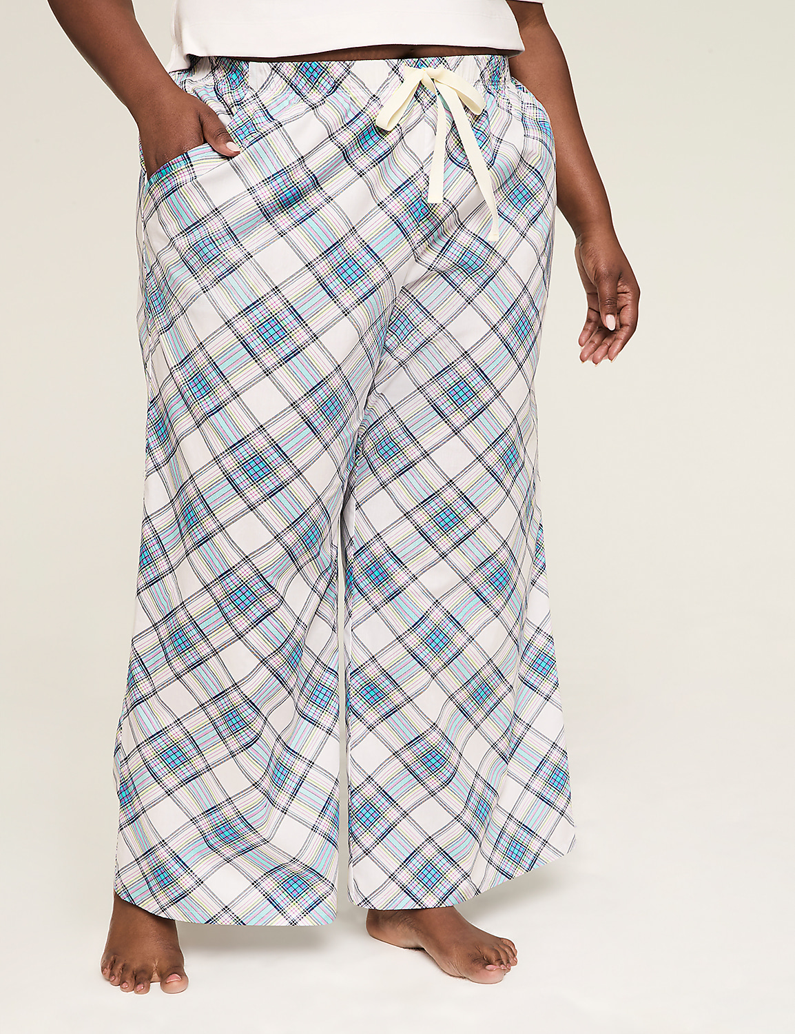 Cotton Poplin Wide Leg Pant Product Image 1