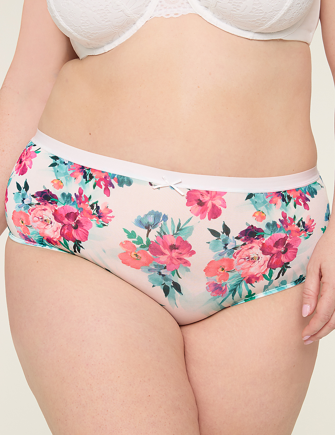No Show Ful Brief Crochet Lace Back | LaneBryant