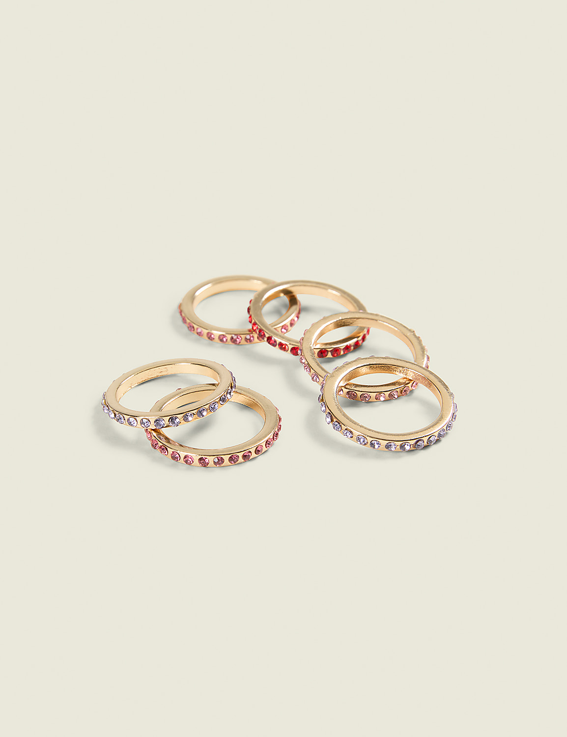 Multi-Color Ring Stack 6-Pack Product Image 1