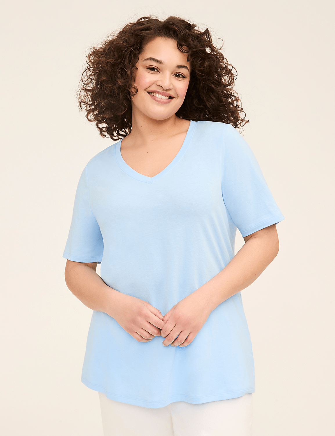 Perfect Sleeve V-Neck Tee Product Image 1