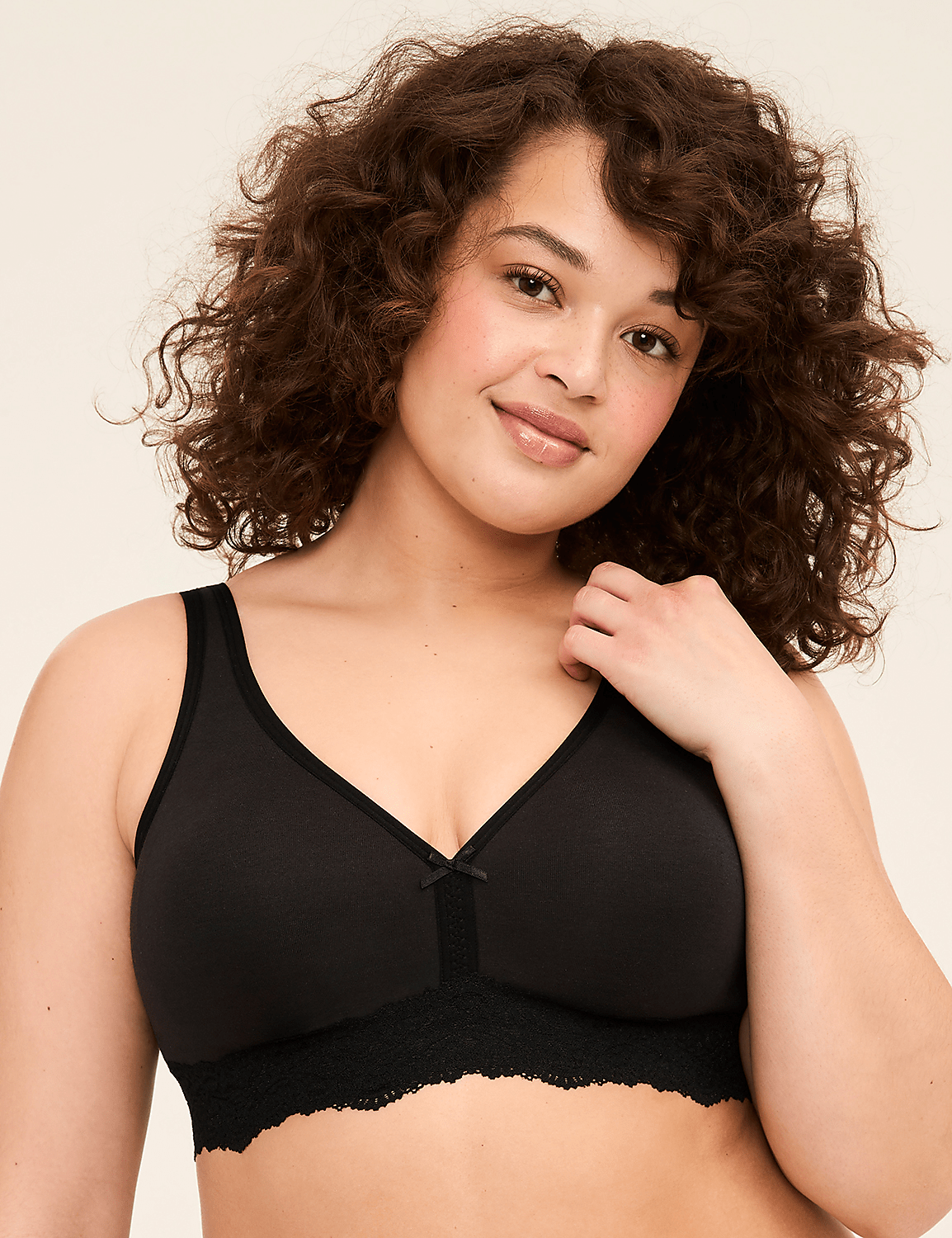 Cotton No-Wire Unlined Full Coverage Bra Product Image 1