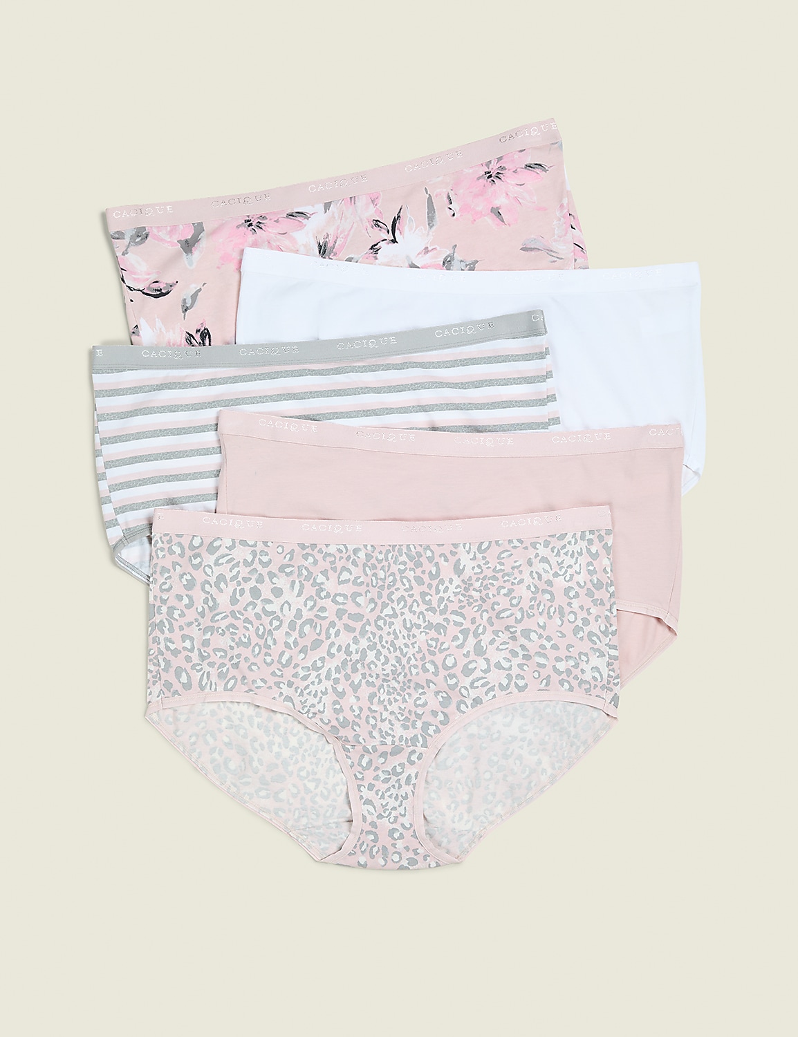 Cotton Full Brief Panty - 5-Pack - thumbnail 3
