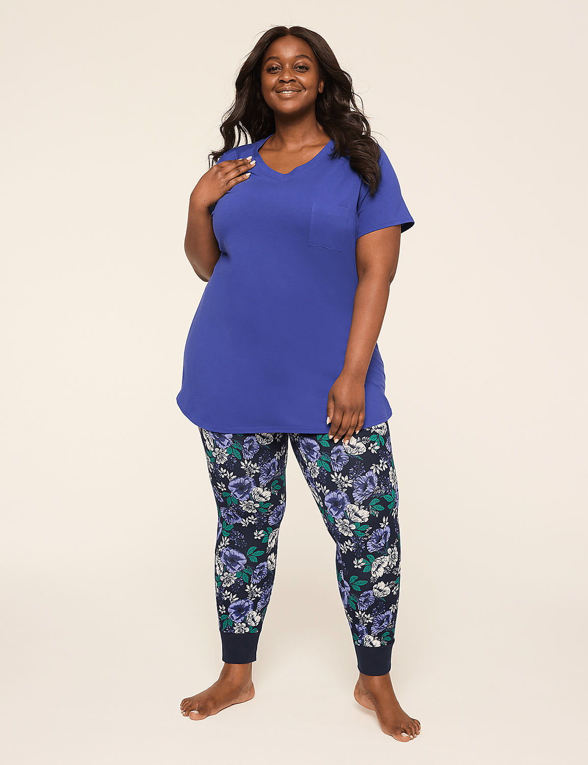 Comfy Cotton Tunic & Legging PJ Set | LaneBryant
