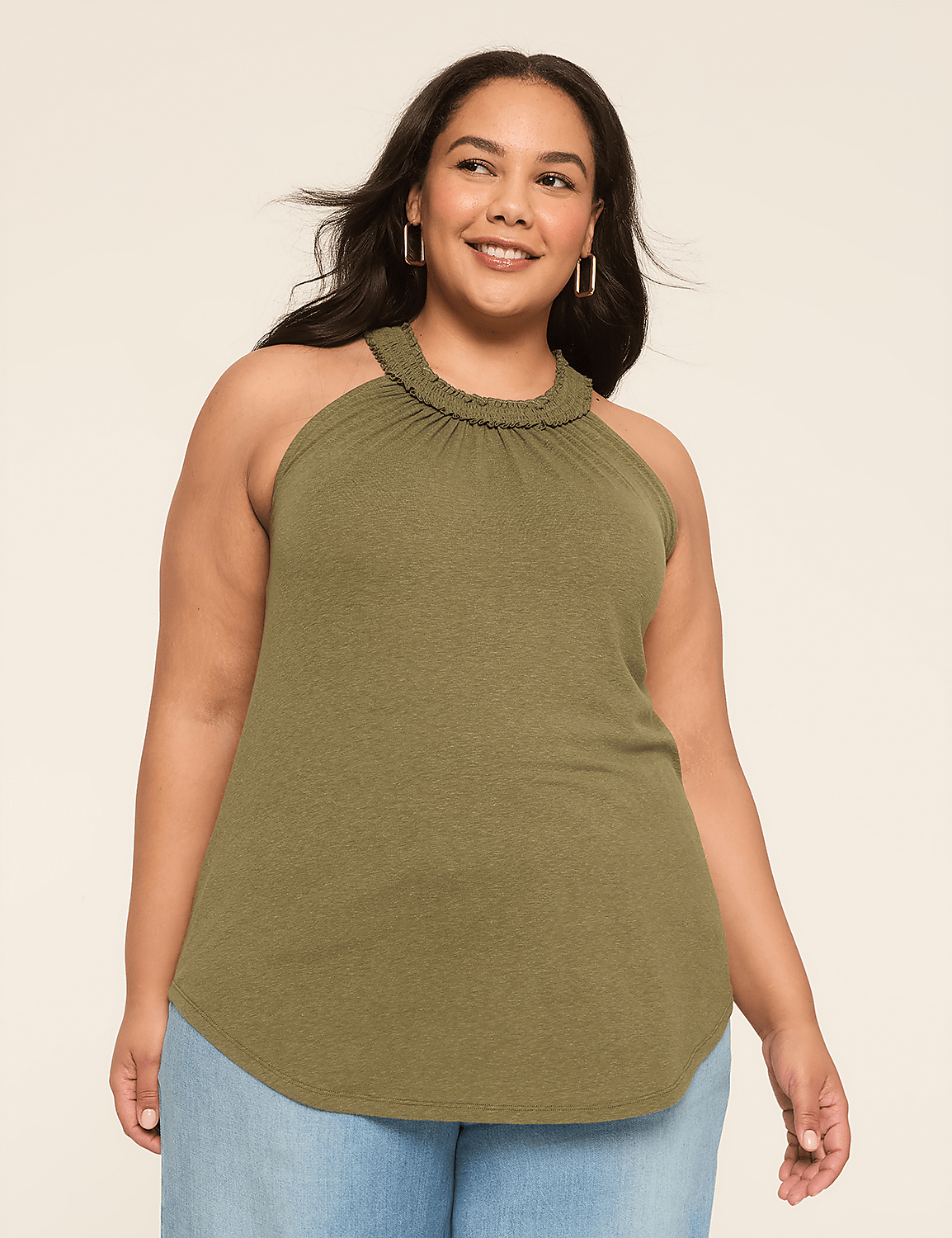 Smocked Halter Top Product Image 1