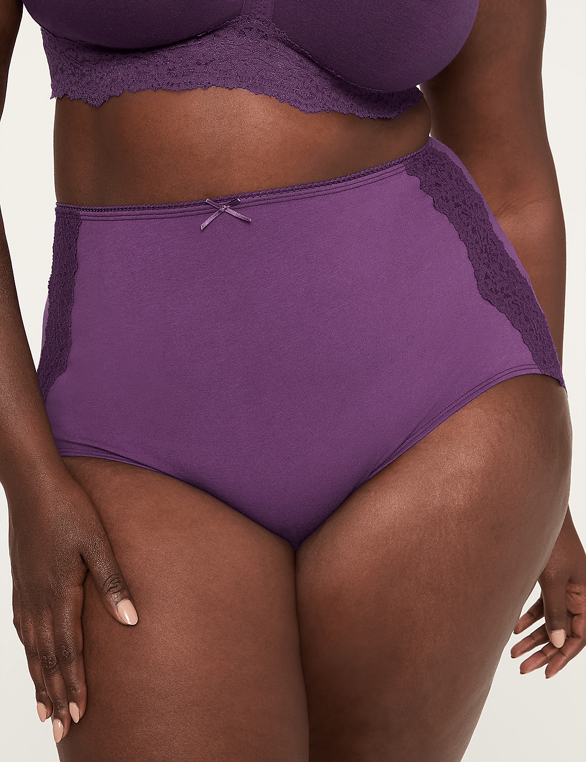 Cotton Full Brief Panty With Lace Back - thumbnail 5