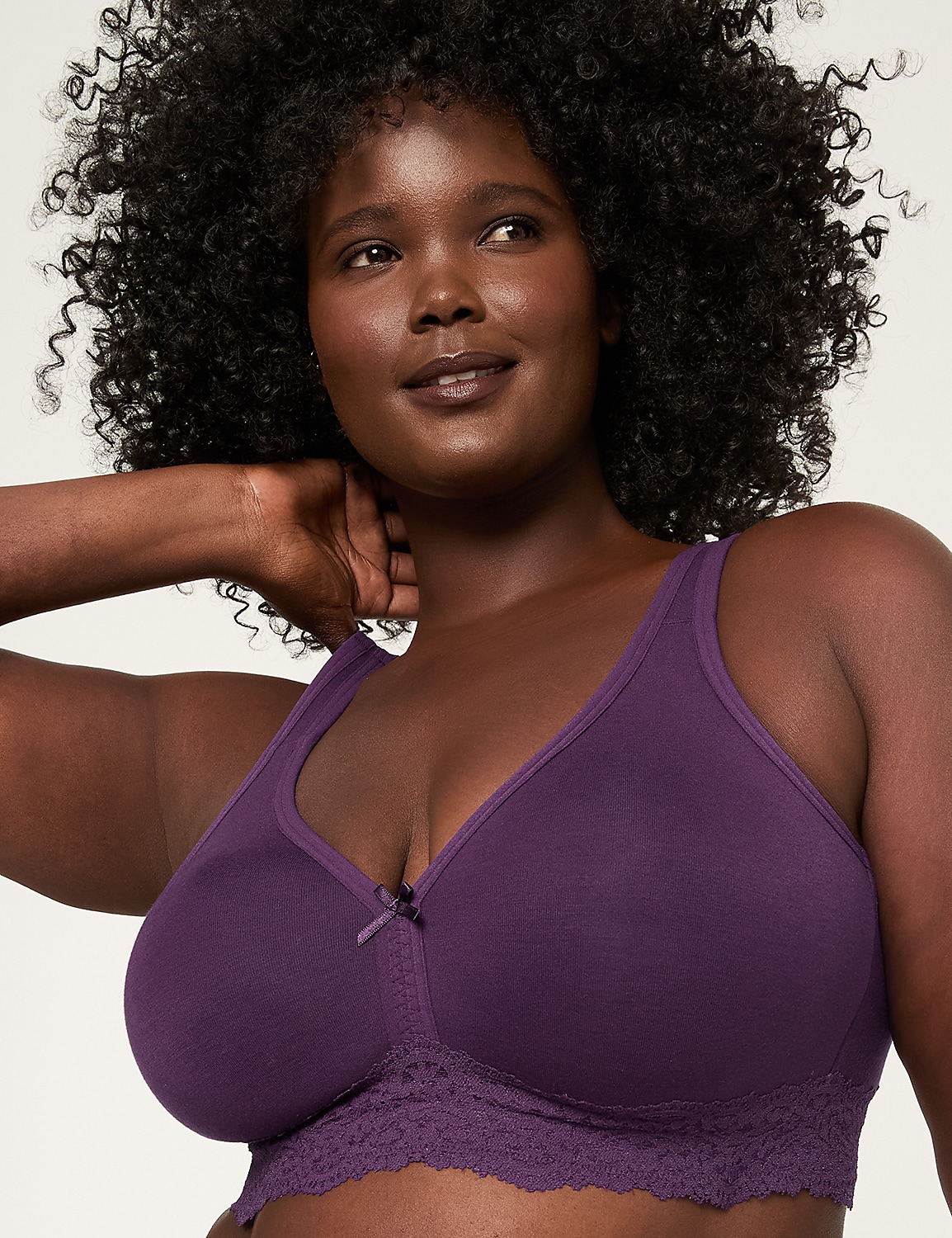 Cotton No-Wire Unlined Full Coverage Bra Product Image 1