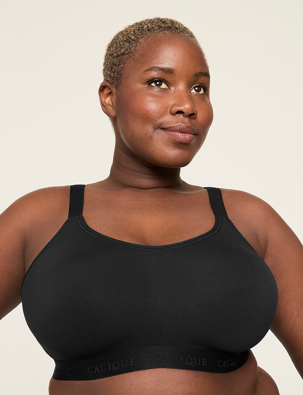 Cotton Scoop-Neck Lightly Lined No-Wire Bra Product Image 4