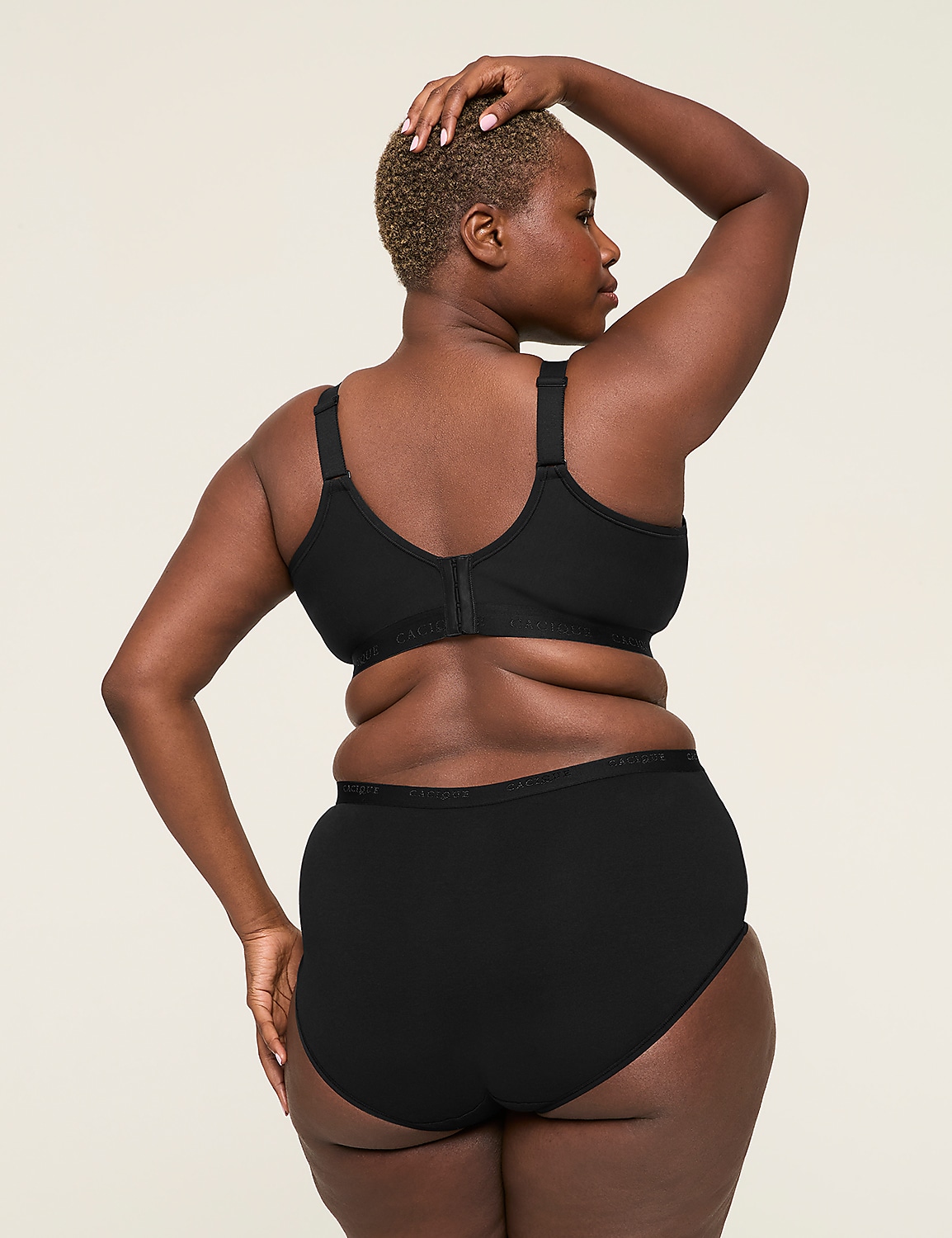 Cotton Scoop-Neck Lightly Lined No-Wire Bra Product Image 2