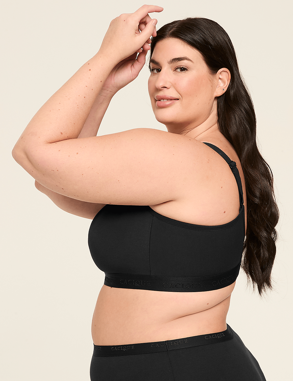 Cotton Scoop-Neck Unlined No-Wire Bra Product Image 4