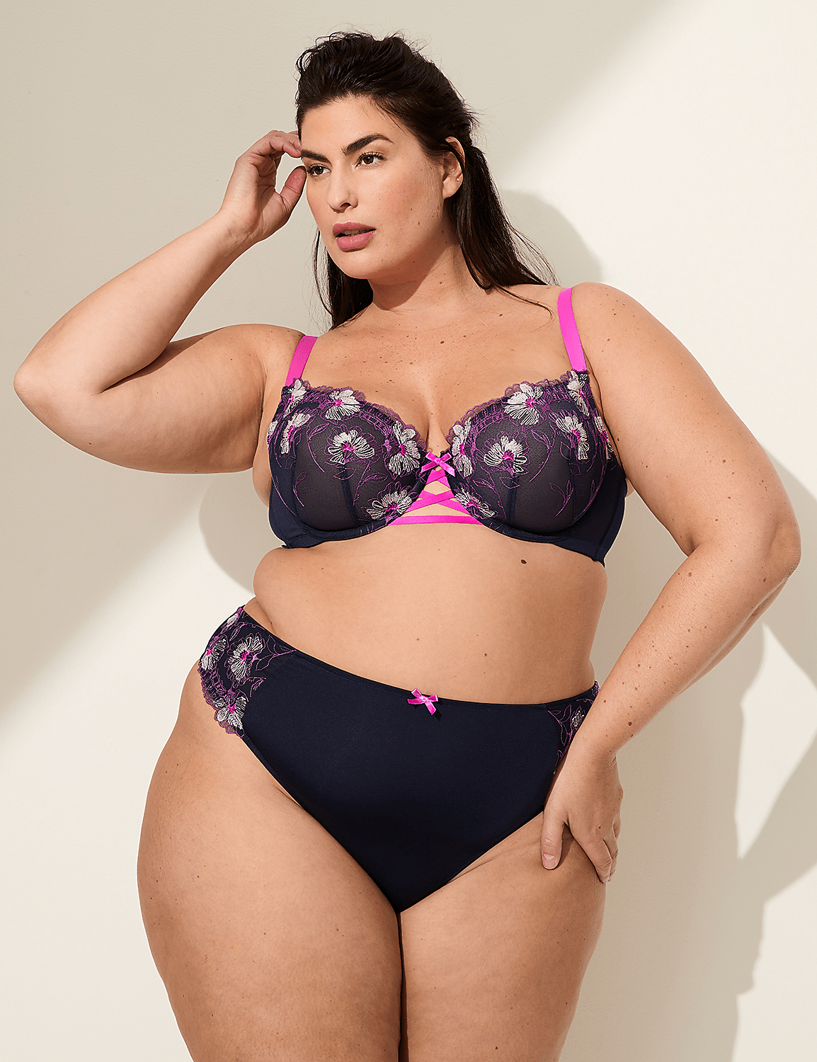 Embroidered Unlined Balconette Bra Product Image 4