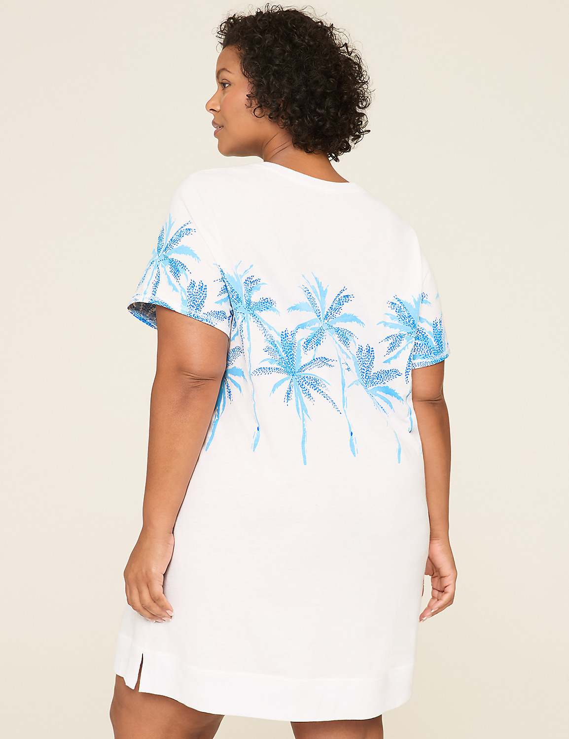 Comfy Cotton Rib-Trim Sleepshirt | LaneBryant