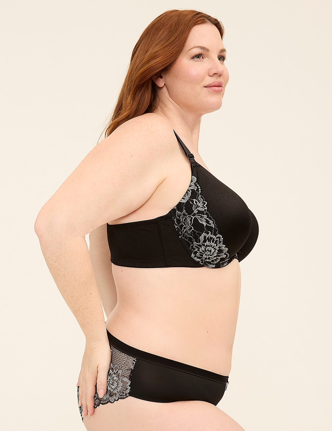 Boost Plunge Bra With Lace - thumbnail 7