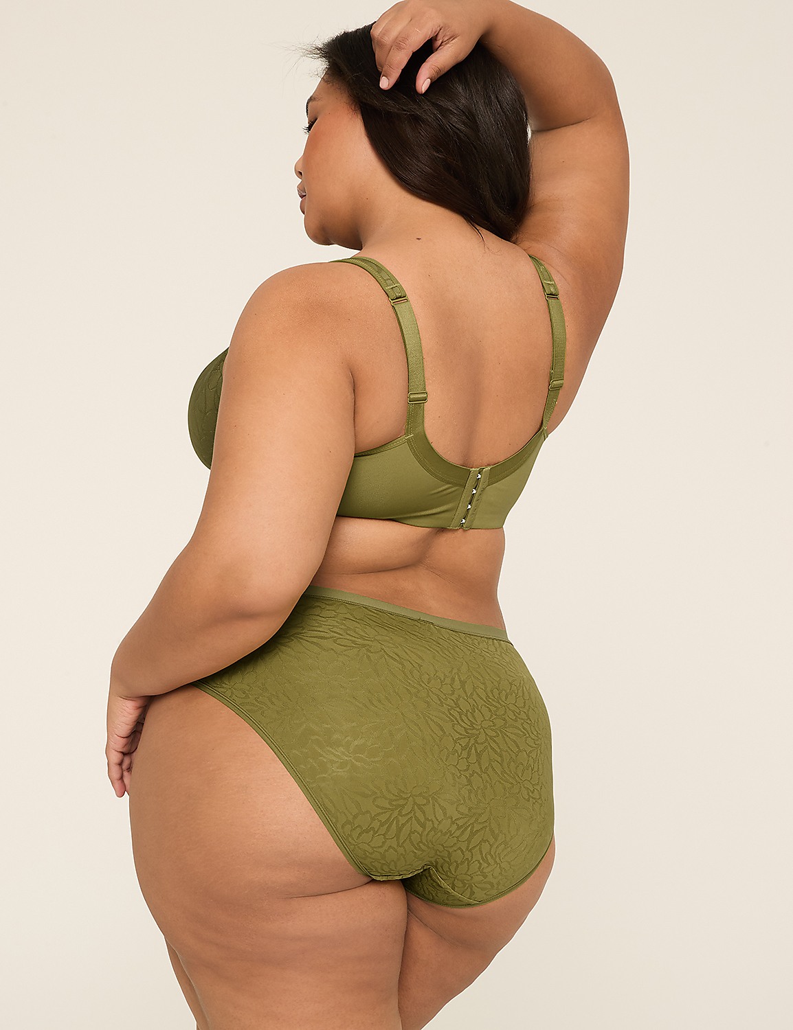 No-Show Hipster Panty With Textured Lace Product Image 2