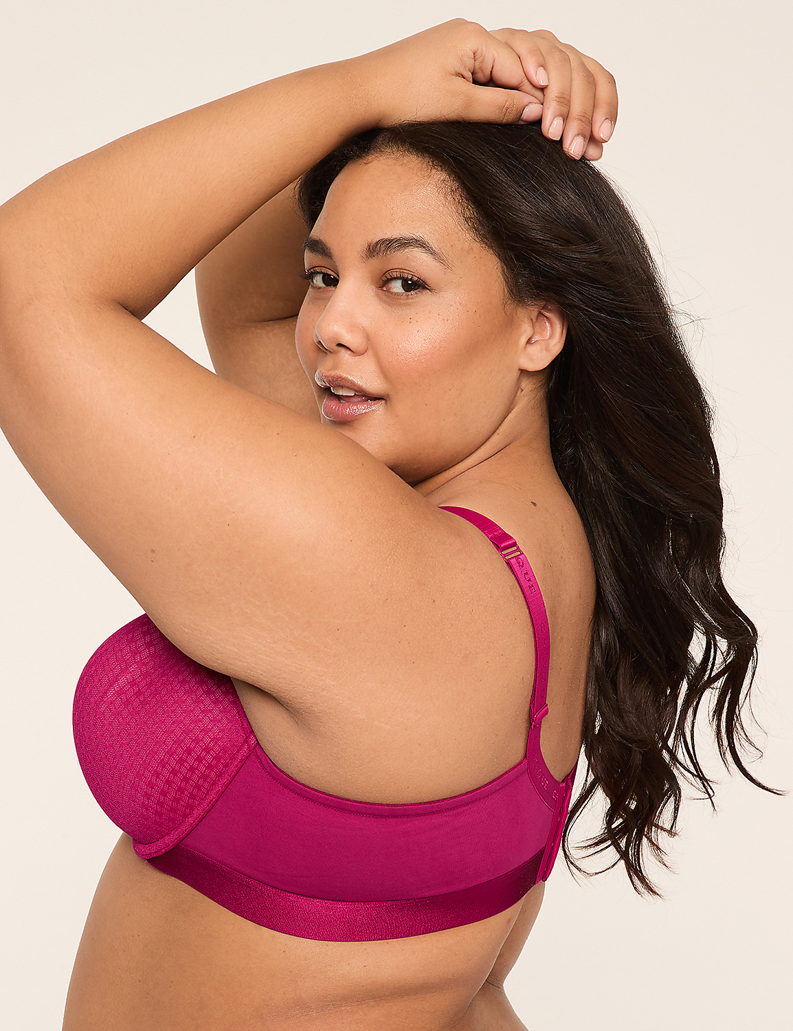 Cotton Lightly Lined T-Shirt Bra With Lace - thumbnail 6