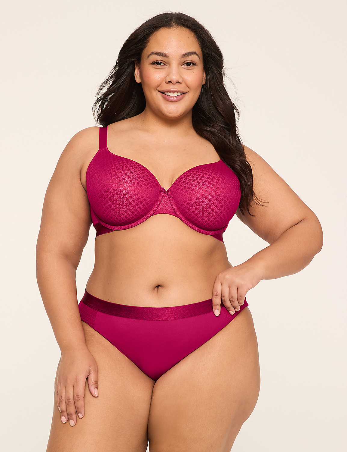 Cotton Lightly Lined T-Shirt Bra With Lace - thumbnail 7
