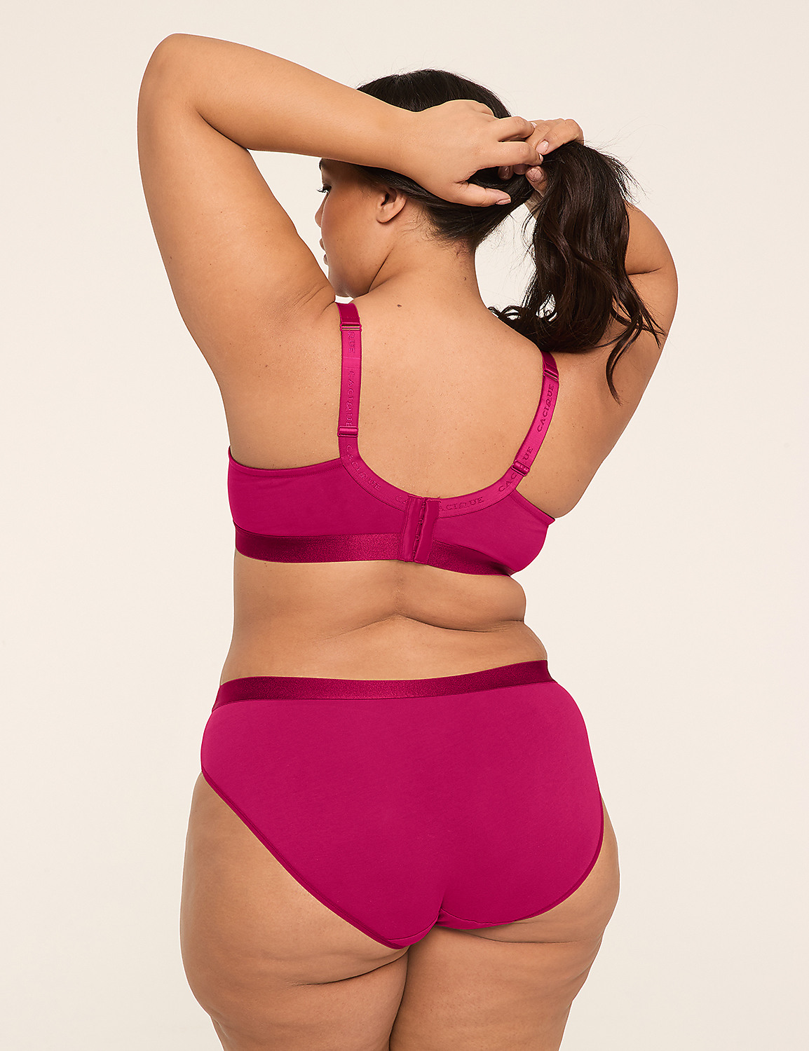 Cotton Lightly Lined T-Shirt Bra With Lace - thumbnail 5