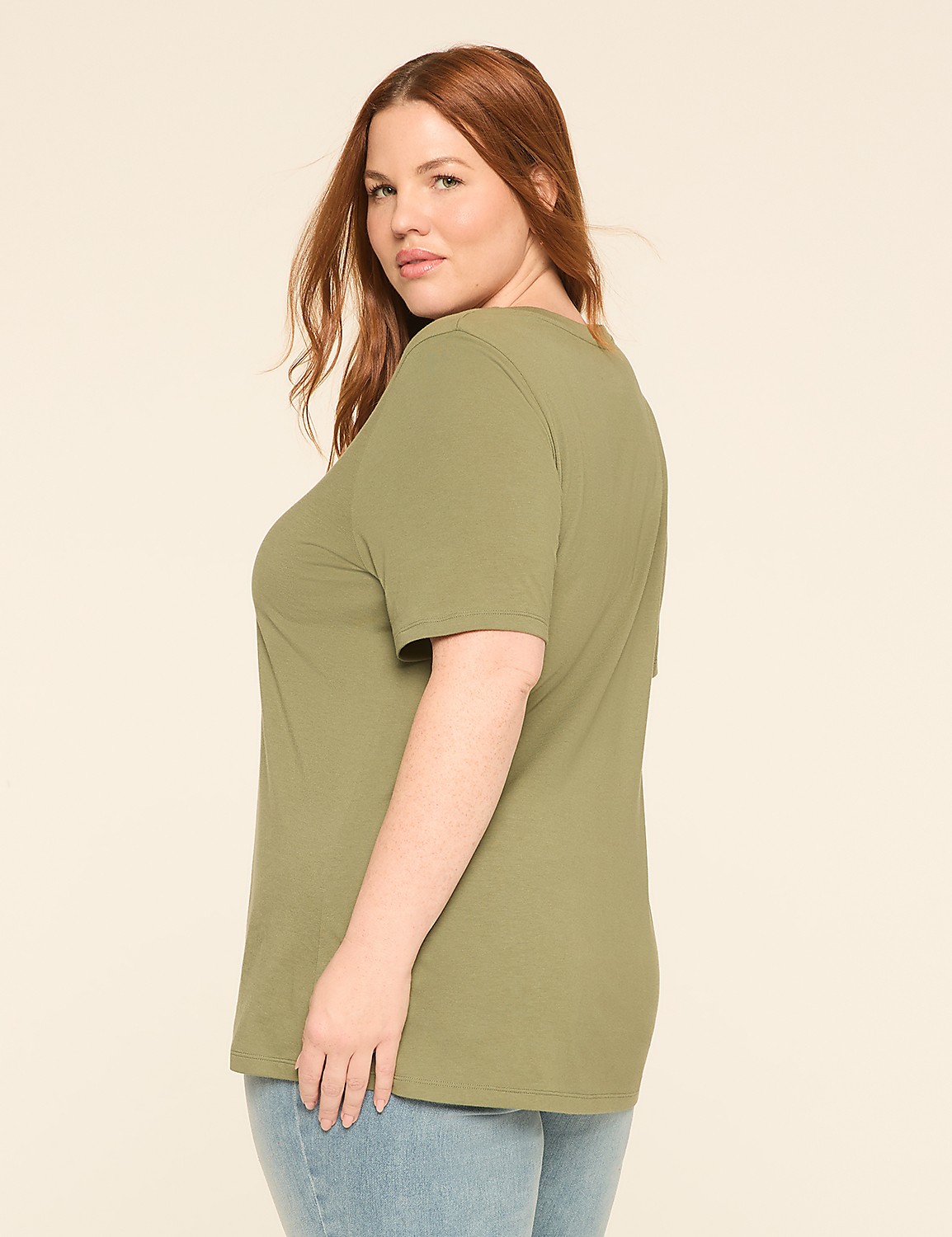 Perfect Sleeve V-Neck Tee Product Image 2