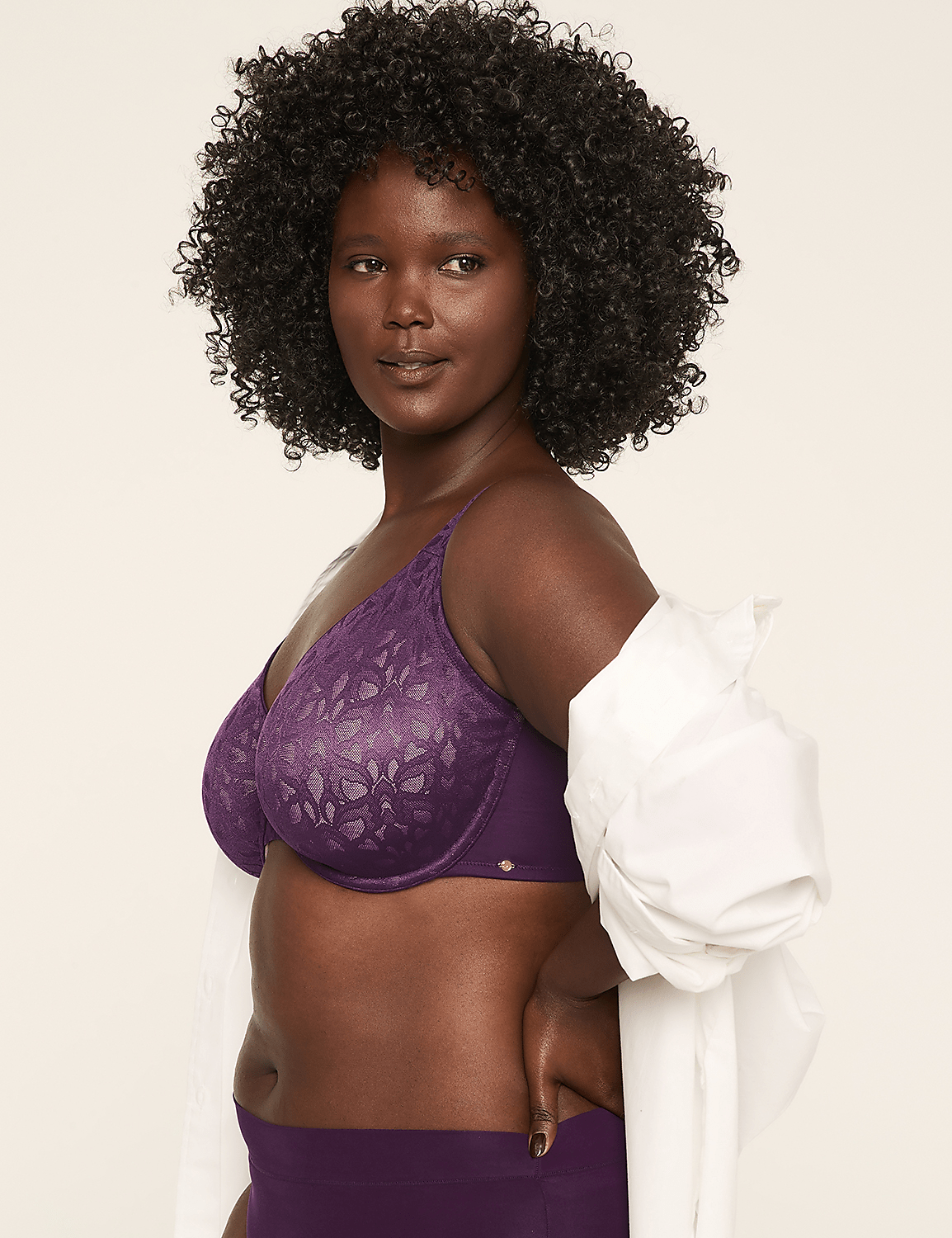 Smart Lift&trade; Lace Unlined Full Coverage Bra Product Image 3