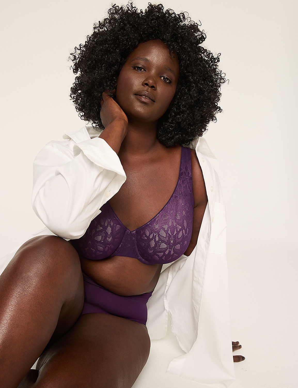 Smart Lift&trade; Lace Unlined Full Coverage Bra Product Image 4