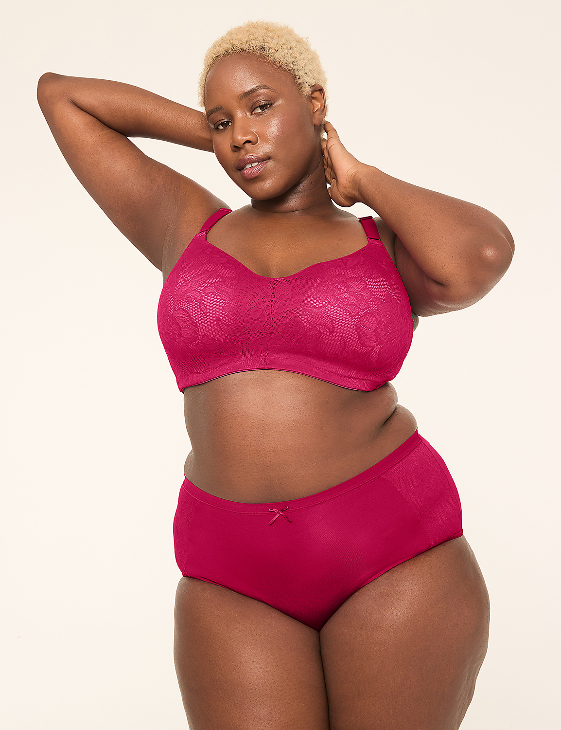 No-Wire Bra with Allover Lace Product Image 4
