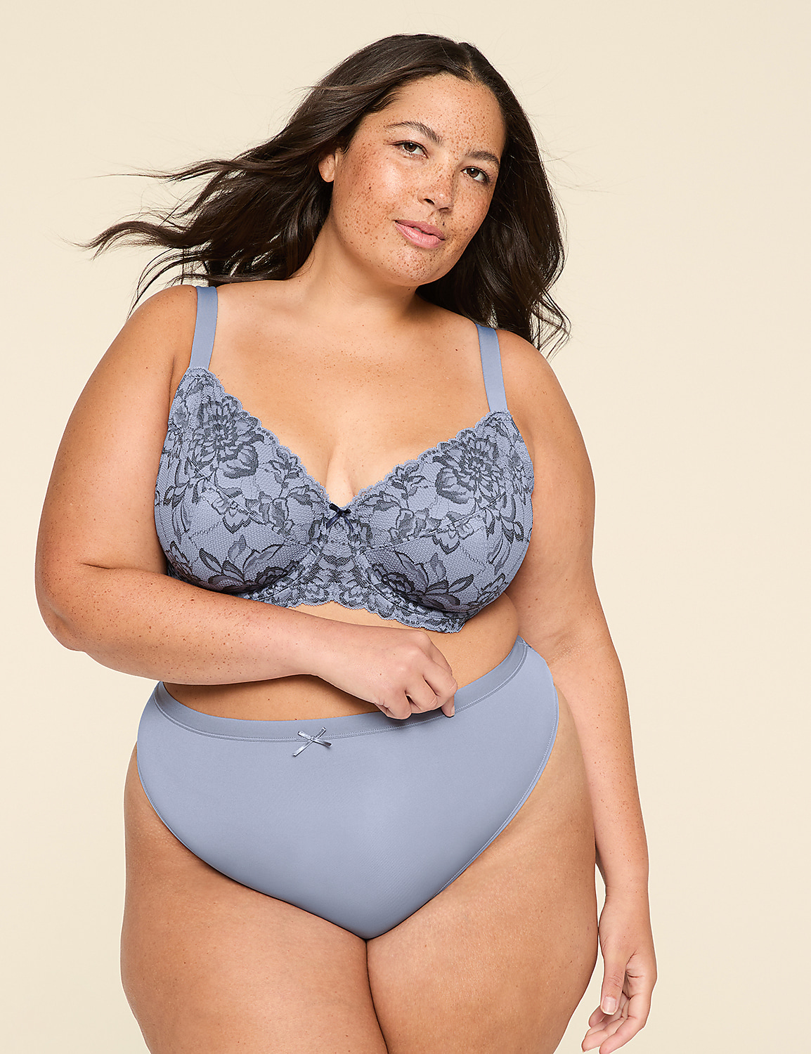 Unlined Balconette Bra with Lace Product Image 4